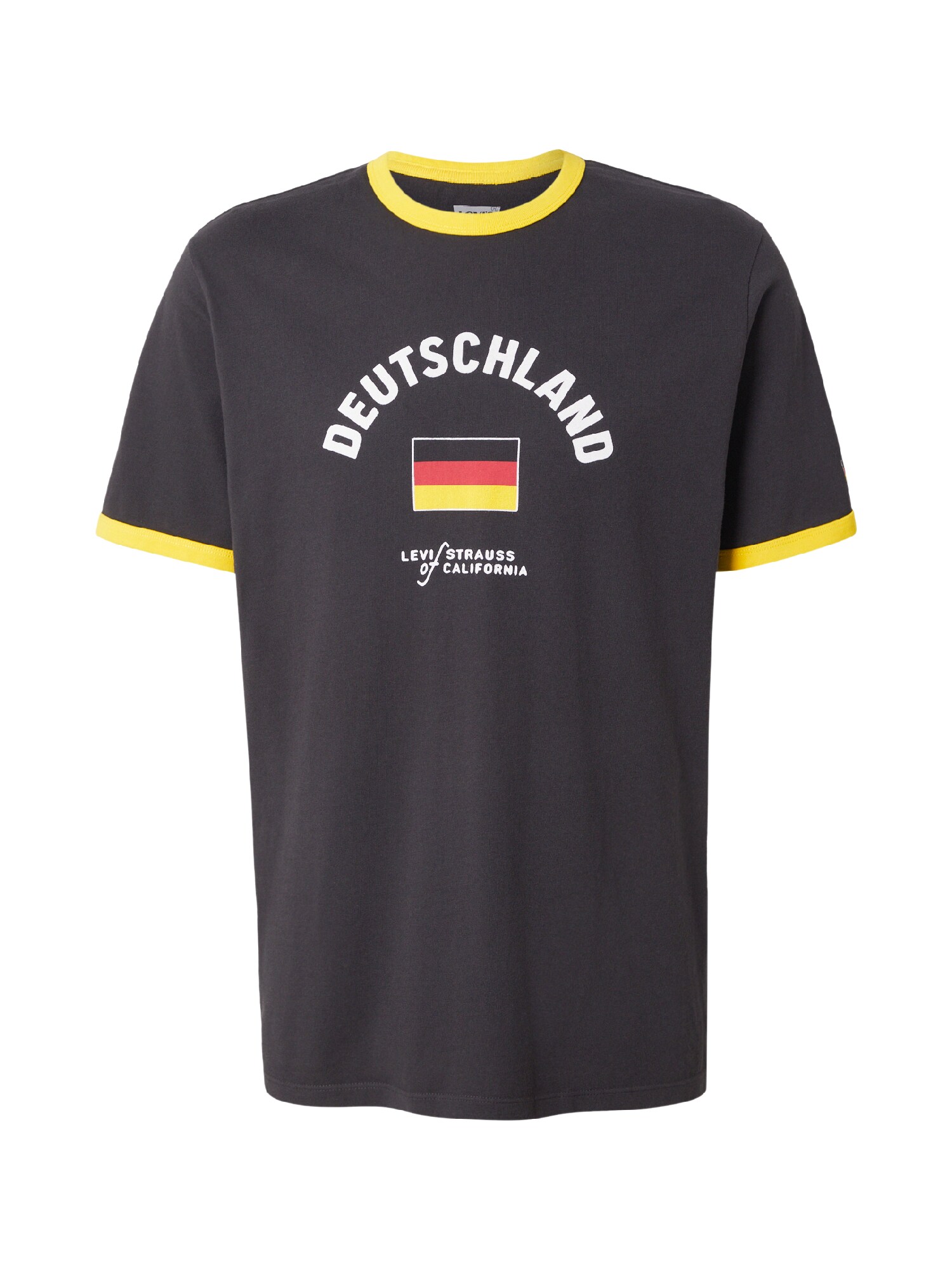 LEVIS ® Tricou Germany  Ringer Tee galben / negru / alb