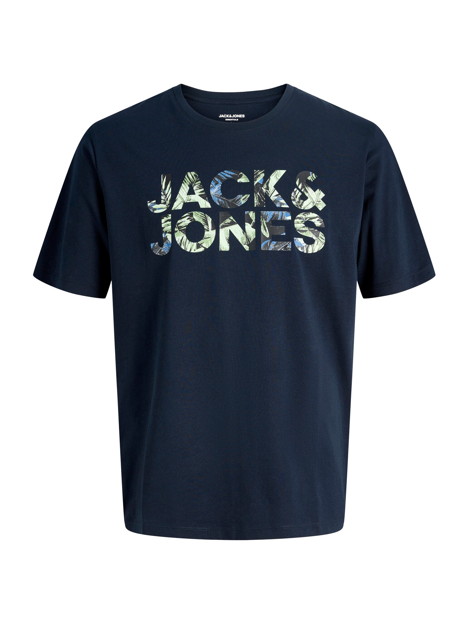 JACK & JONES Tricou JJEJEFF  albastru noapte / gri / verde pastel