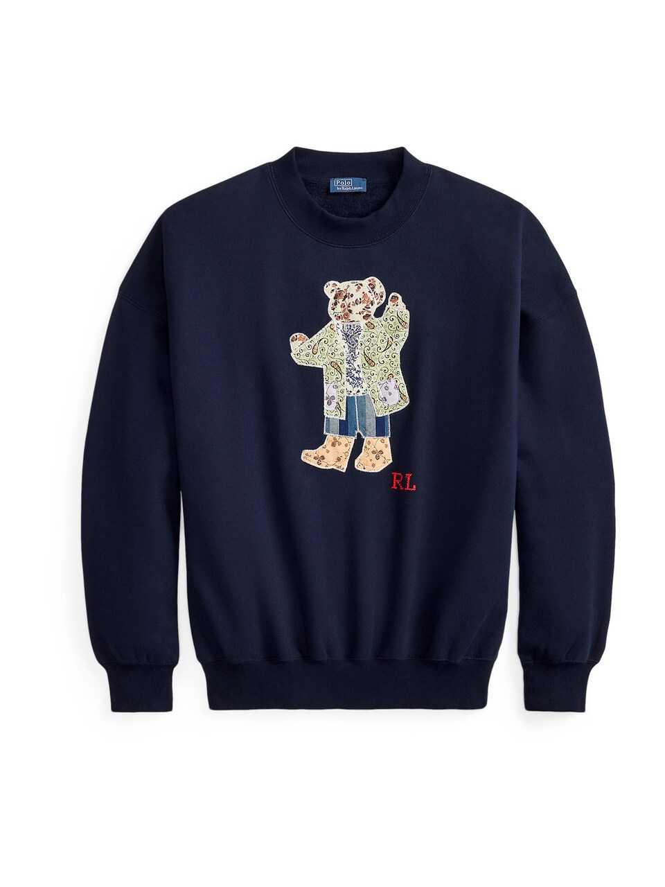 Sweatshirt marinblå / brun / pastellgrön