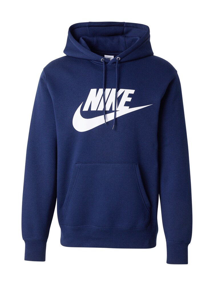 Nike Sportswear Sweatshirt 'CLUB' Herren Größe XL navy / weiß