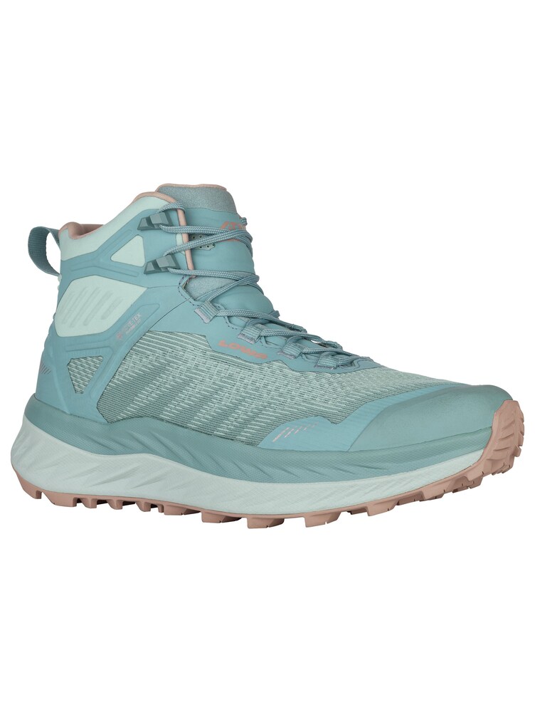 LOWA Outdoorschuh 'FORTUX GTX' Damen Größe 39.5/40 pastellblau / hellblau / lachs