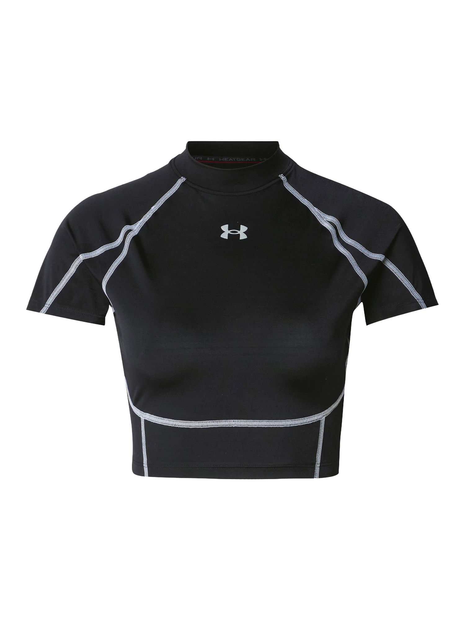 UNDER ARMOUR Funkčné tričko 'Elite'  čierna / biela