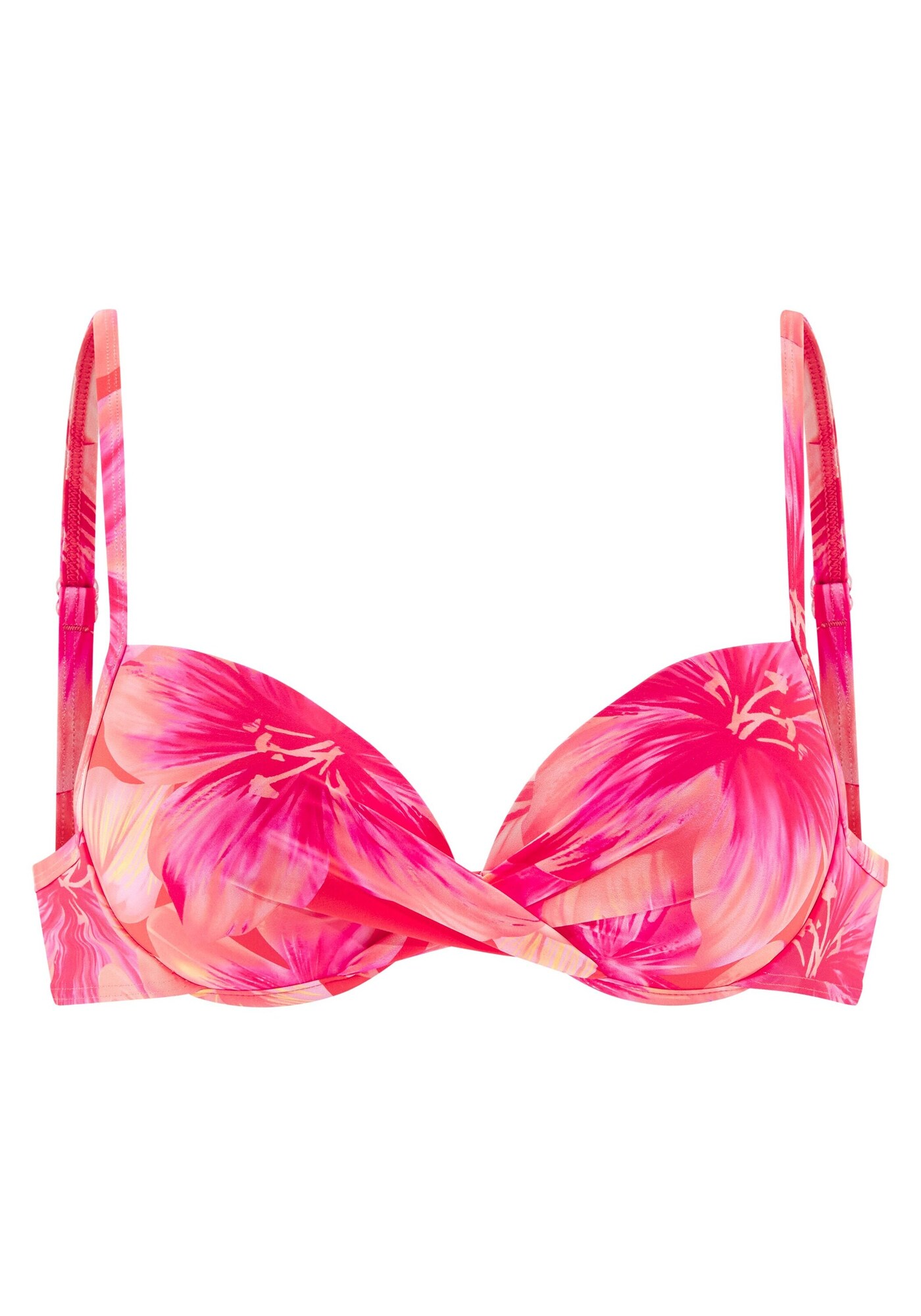 s.Oliver Bikini felső  őszibarack / neon-rózsaszín / piros akciós termékkép 1