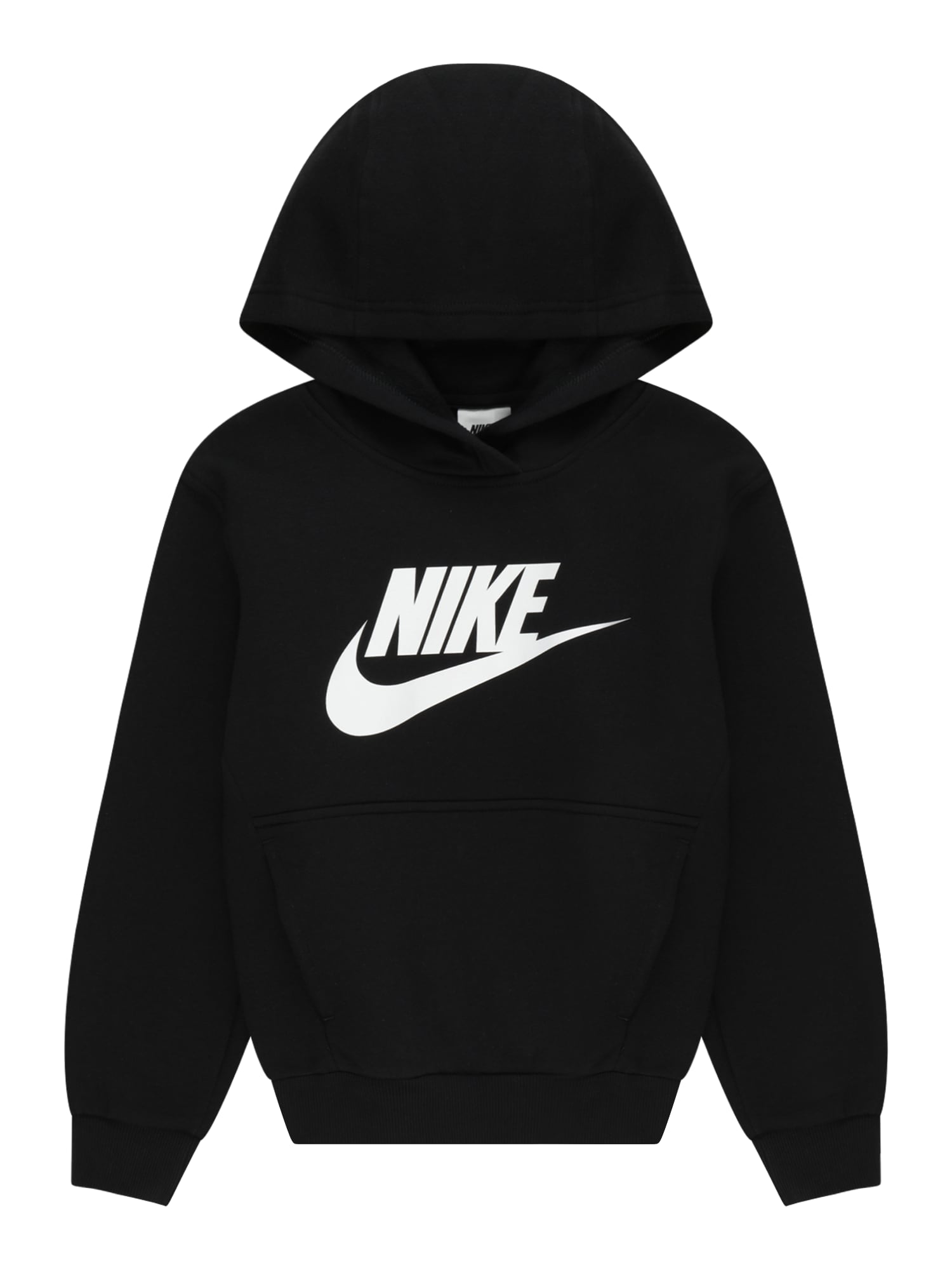 Nike Sportswear Суичър 'Club FLC'  черно / бяло