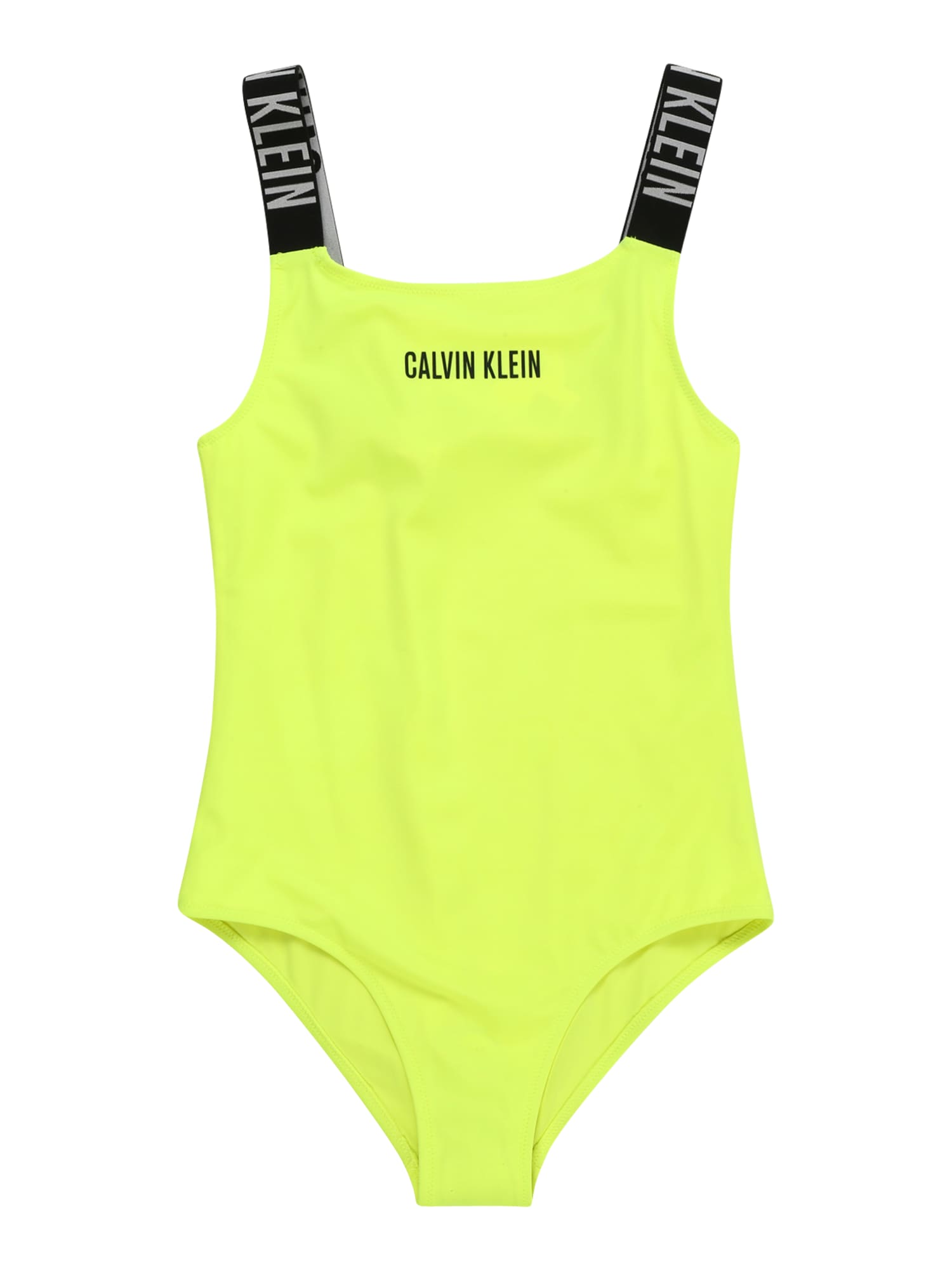 Calvin Klein Swimwear Бански костюм  сиво / ябълка / черно