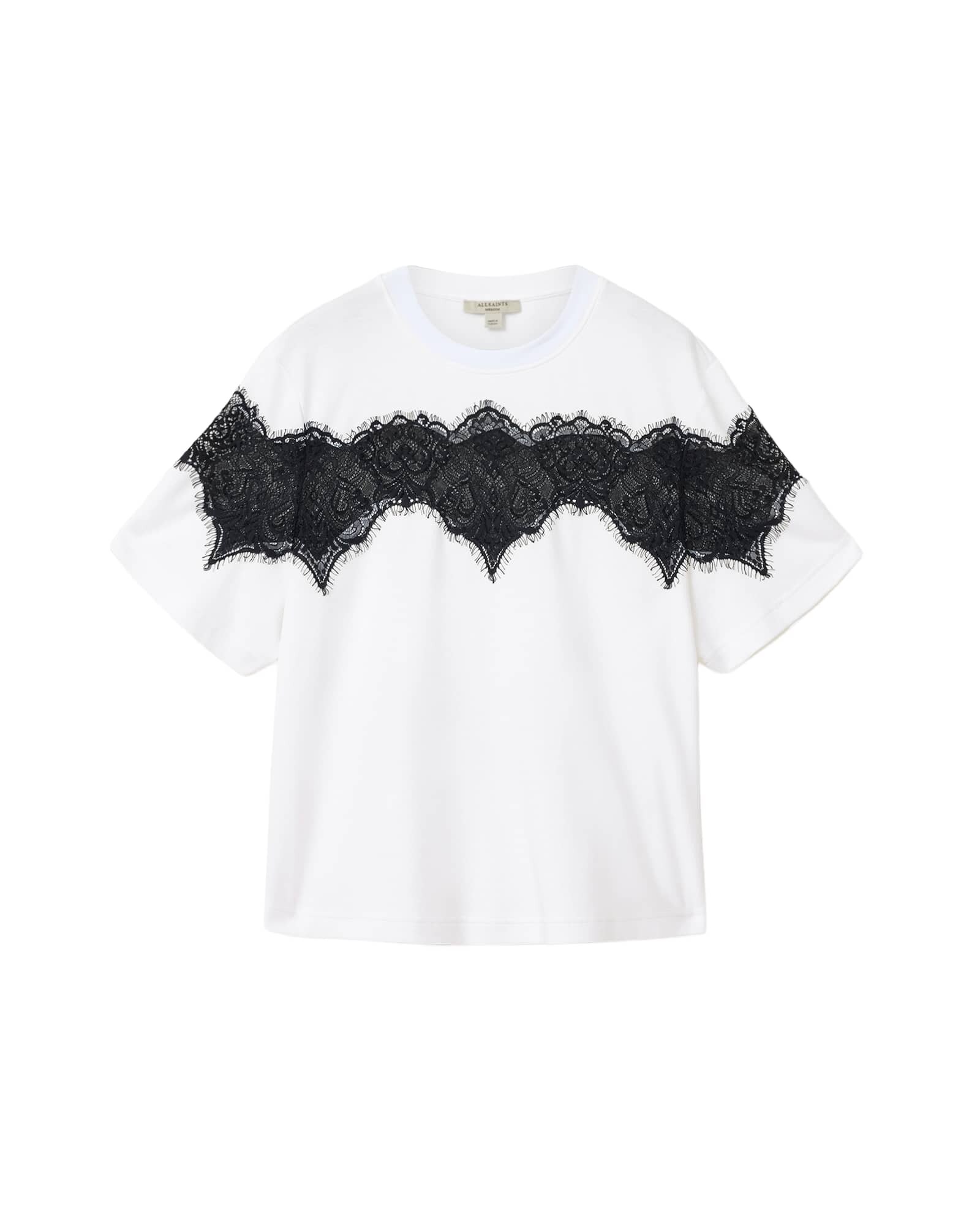 AllSaints Majica 'W071JE' crna / bijela