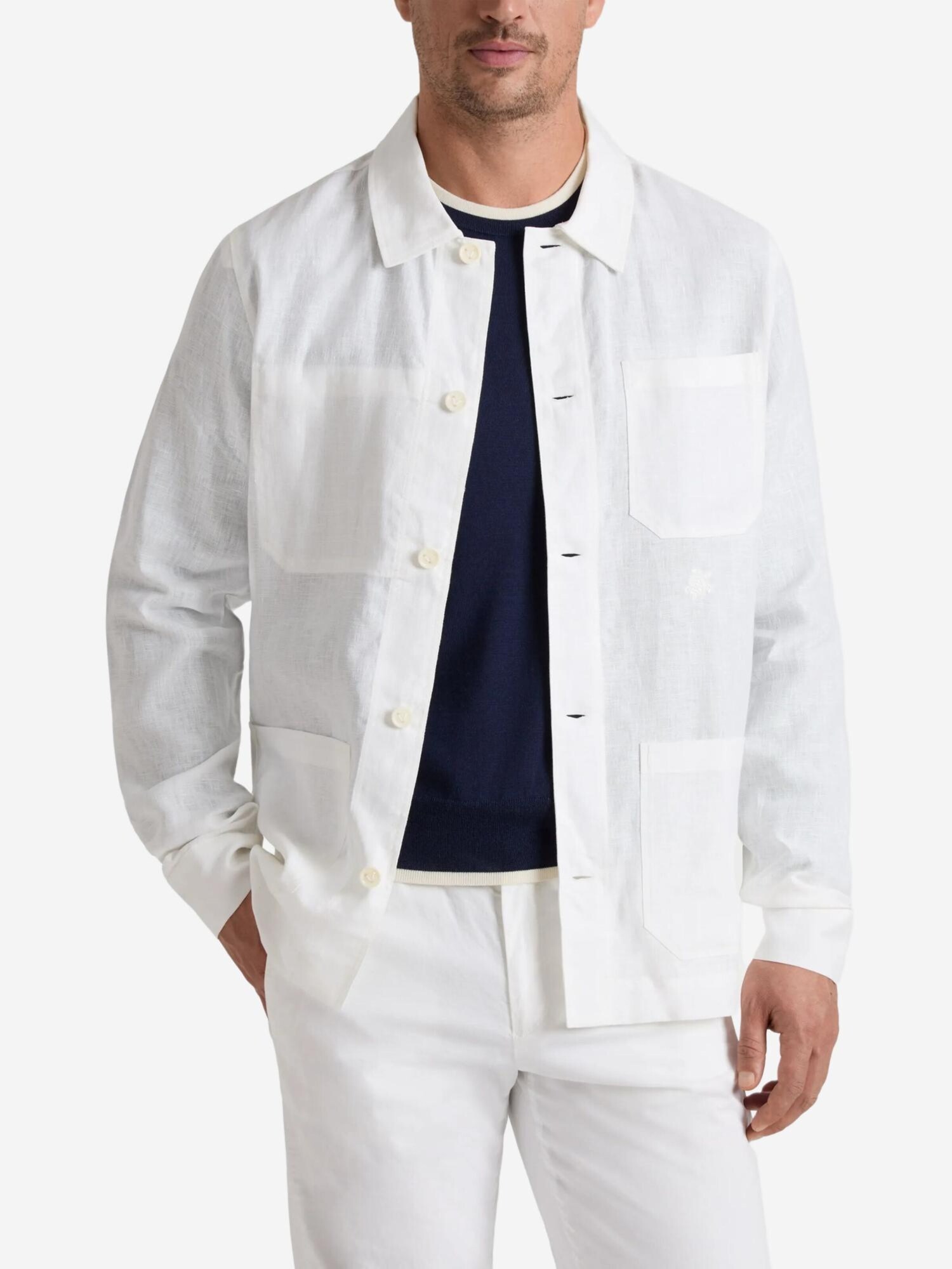 Vilebrequin Chaqueta de entretiempo blanco – imagen 3