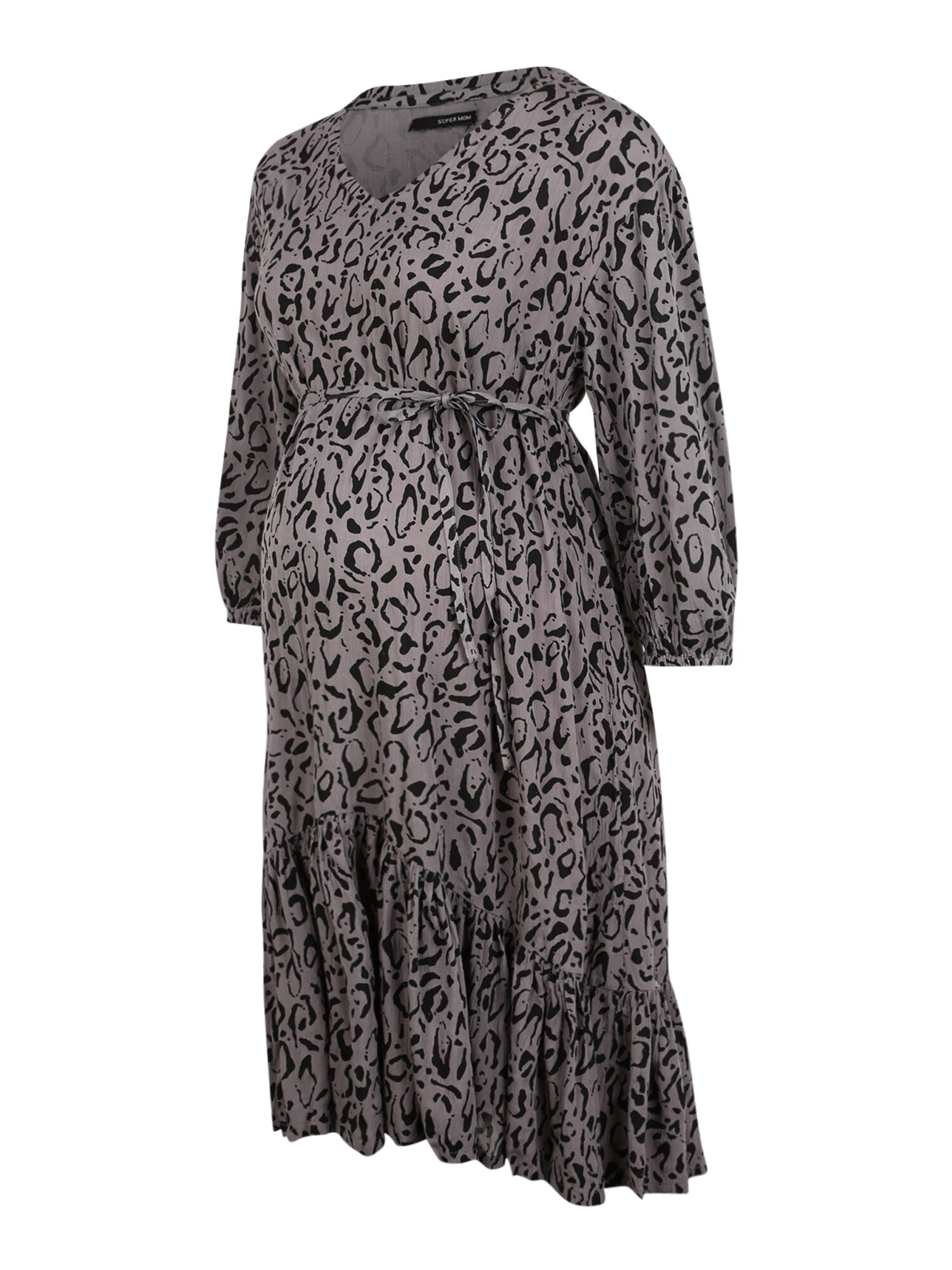 Supermom Suknelė 'Leopard'  juoda / pilka