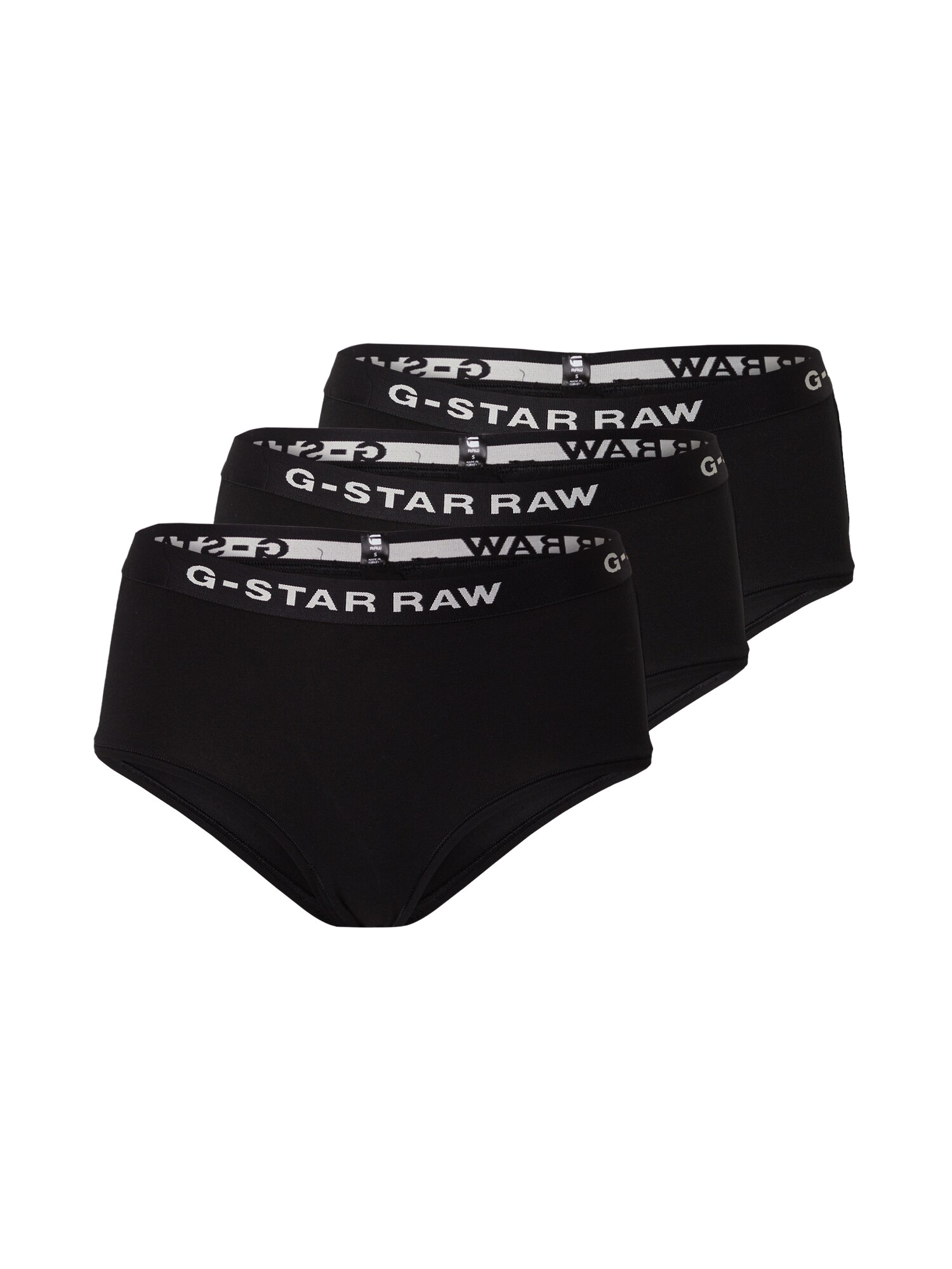 G-STAR Slip  negru / alb