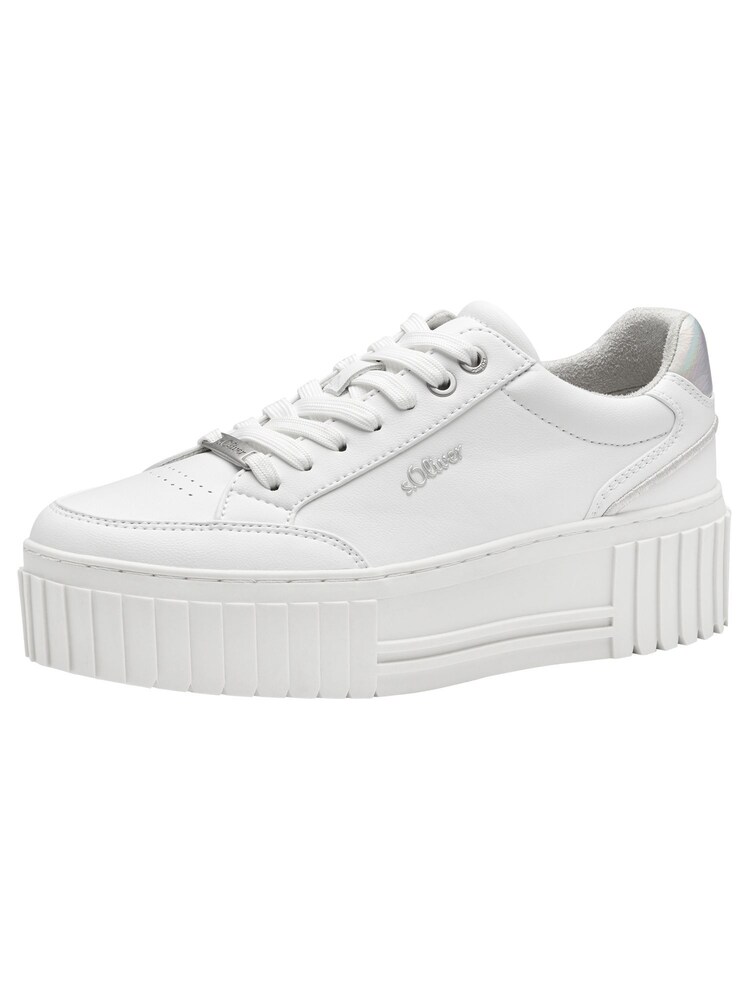 s.Oliver Sneaker Damen Größe 40 grau / silber / weiß