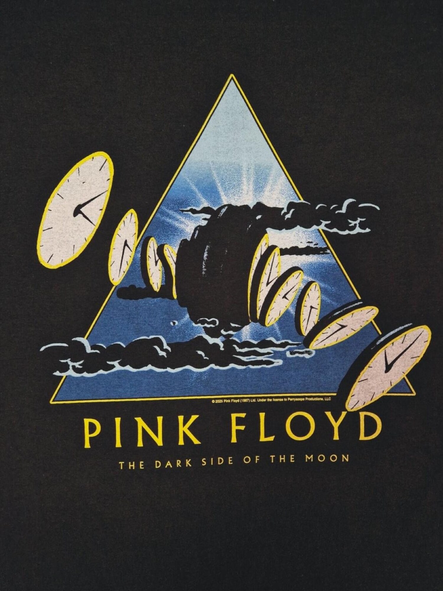 Pink Floyd Camiseta 'Pink Floyd The Dark Side of the Moon Time T-Shirt'  negro – imagen 4