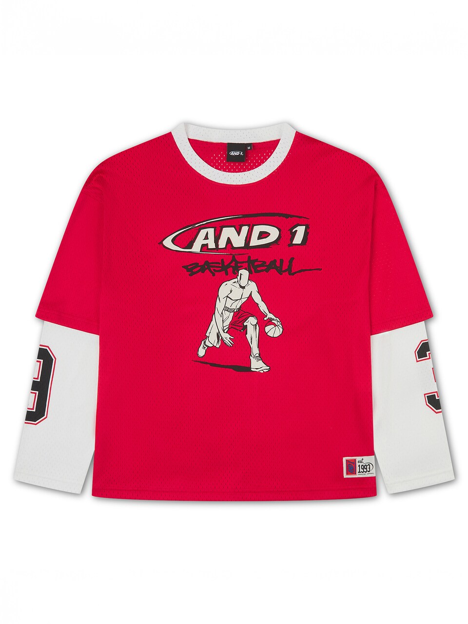 T-shirt röd / svart