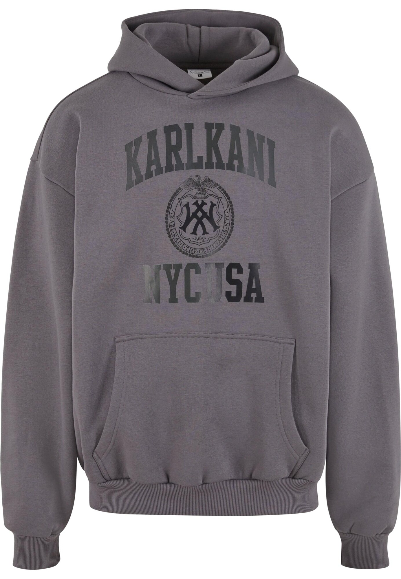 Karl Kani Sudadera 'USA'  gris oscuro / negro