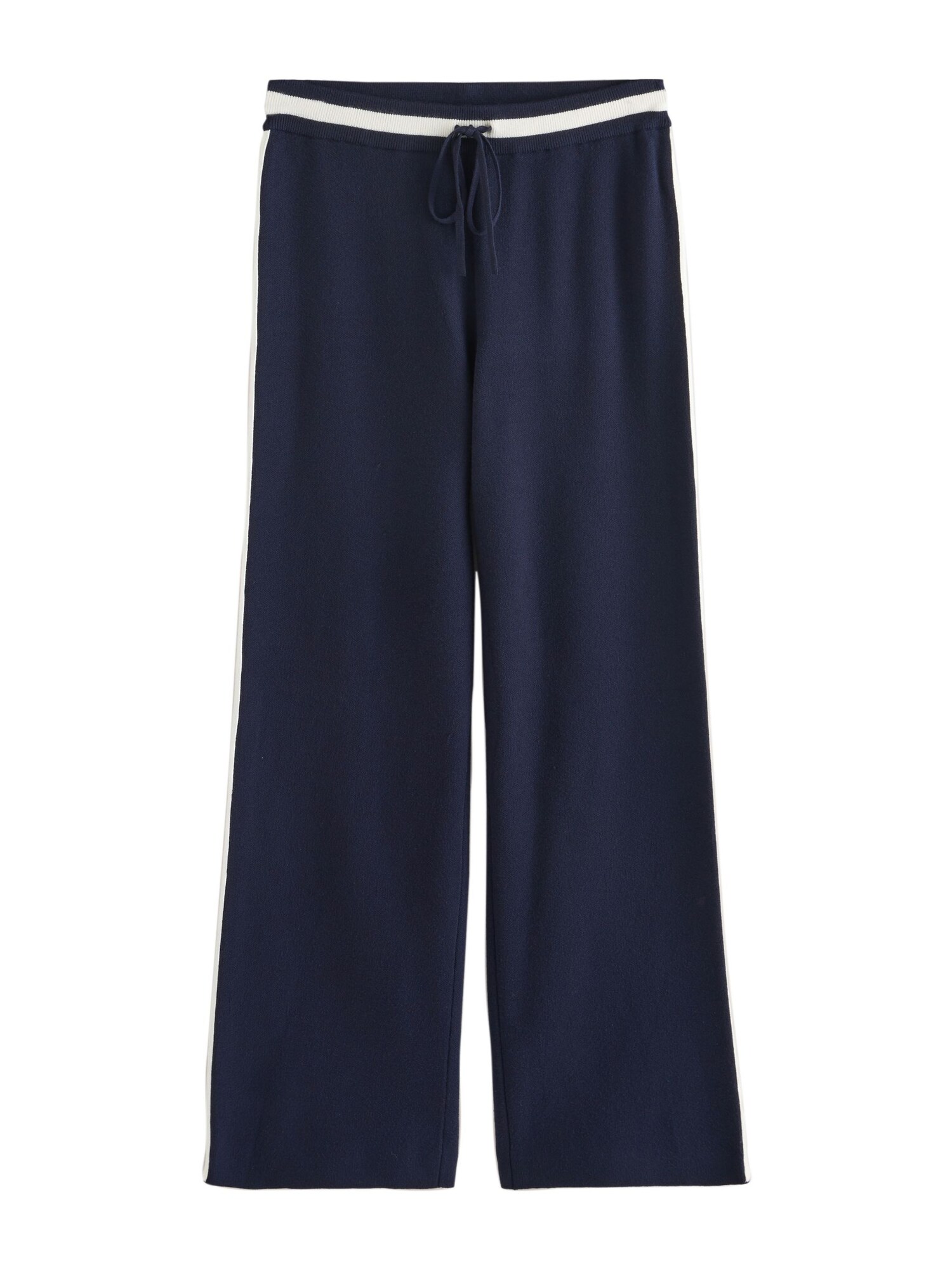Next Pantaloni  bleumarin / alb natural