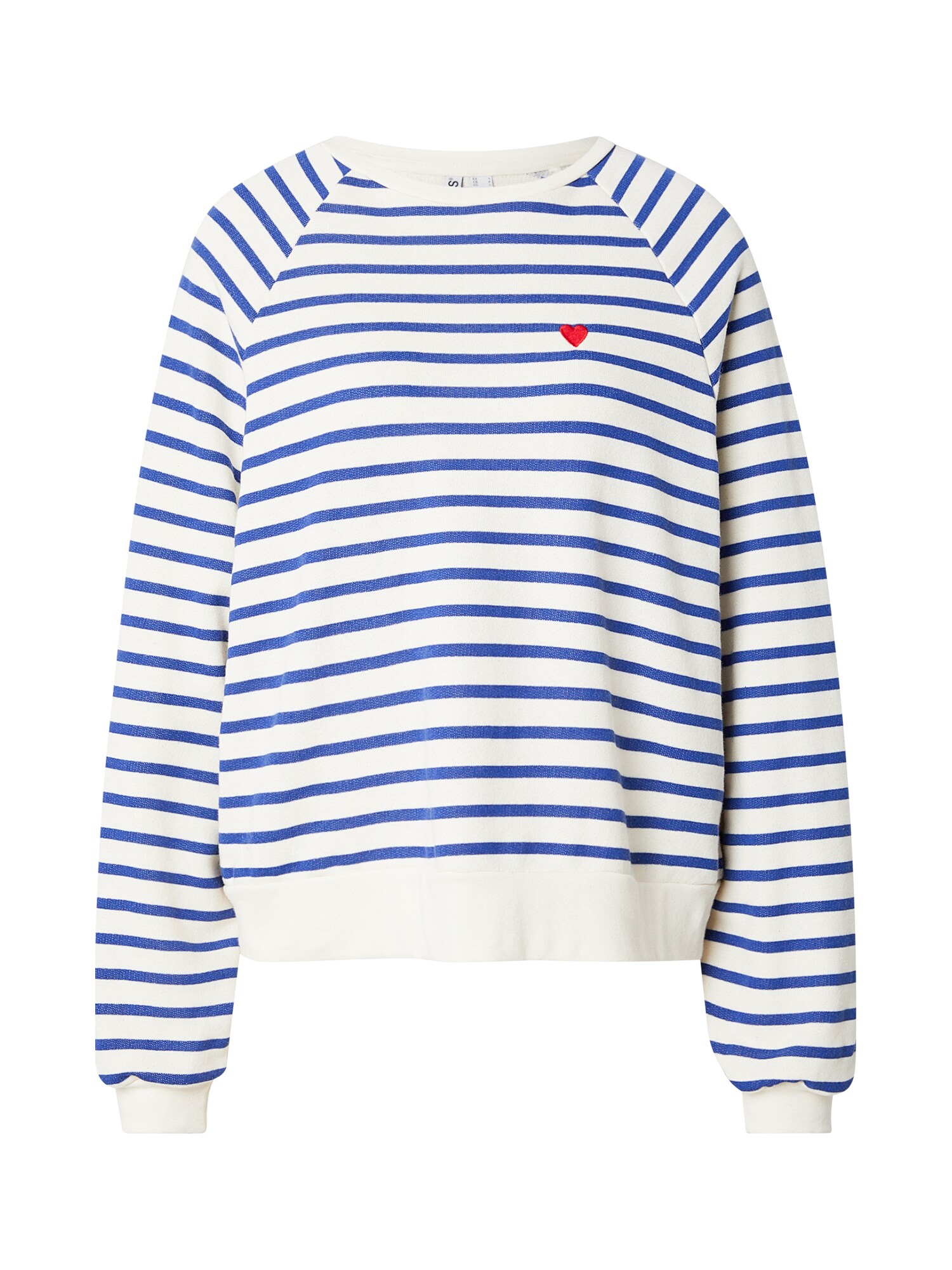 PIECES Bluză de molton PCGRETA  albastru închis / alb