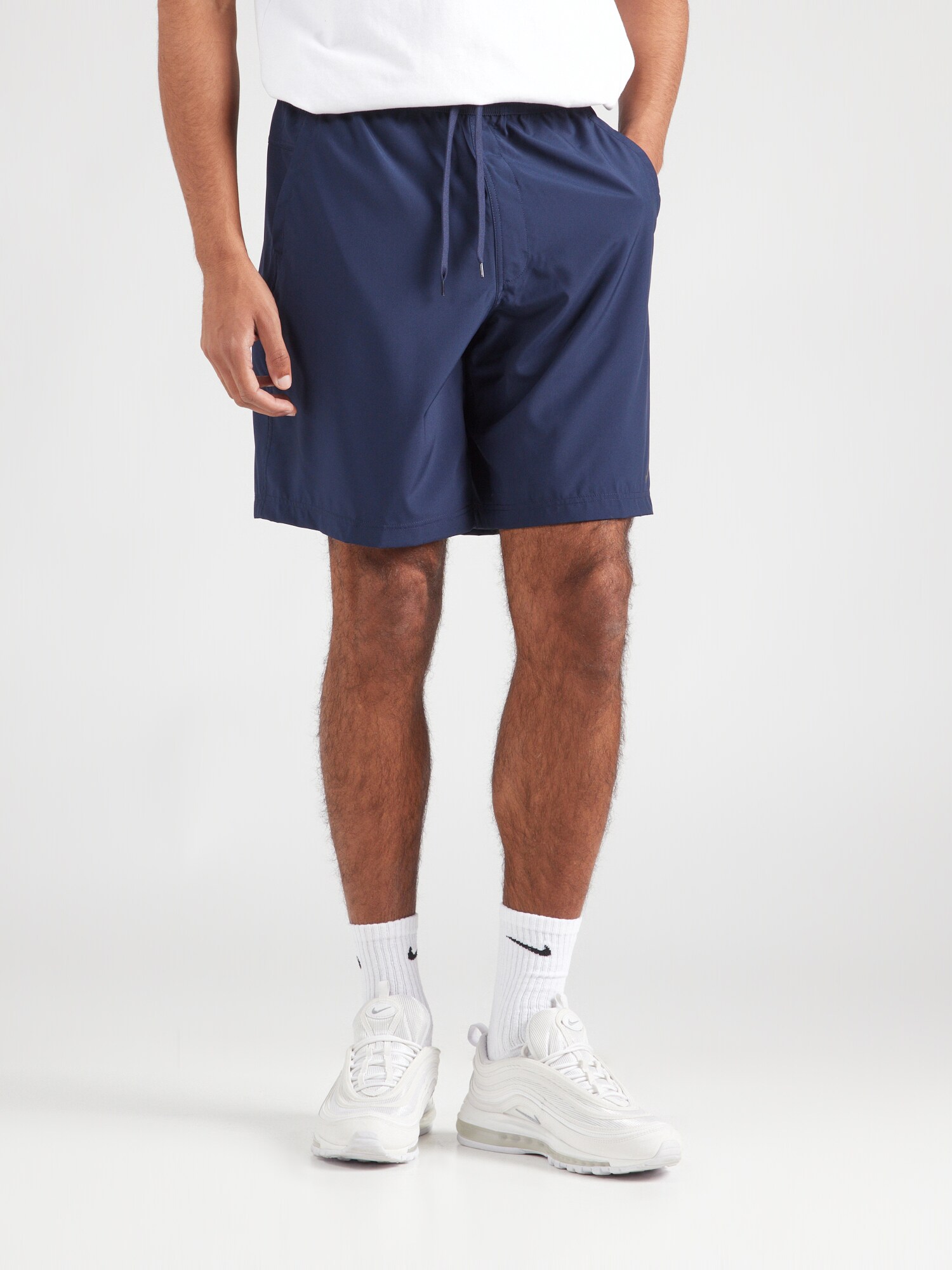 NIKE Sportnadrágok 'FORM 9IN'  tengerészkék / sötétszürke termék 2. képe