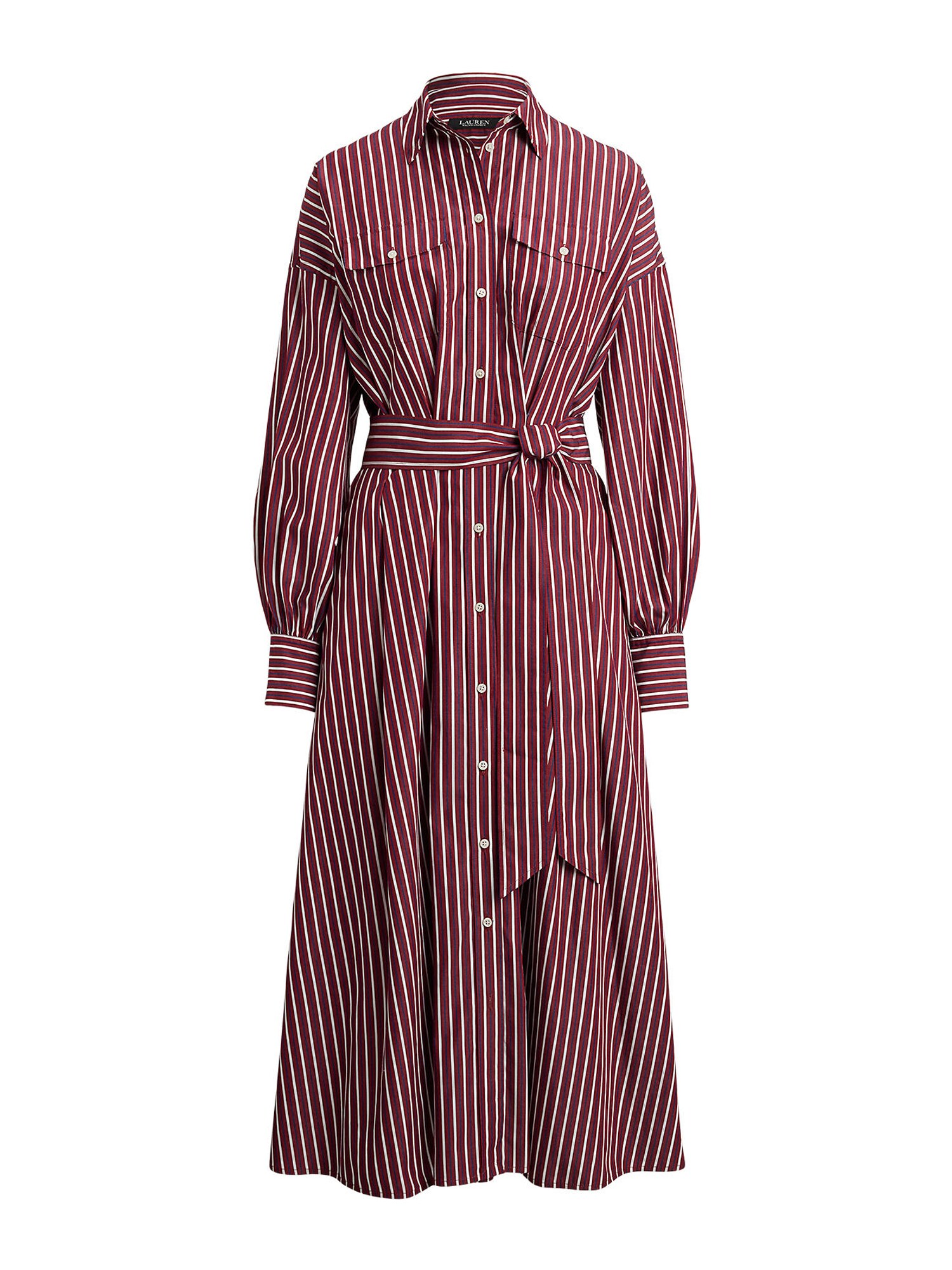Lauren Ralph Lauren Rochie tip bluză  albastru / roșu burgundy / alb