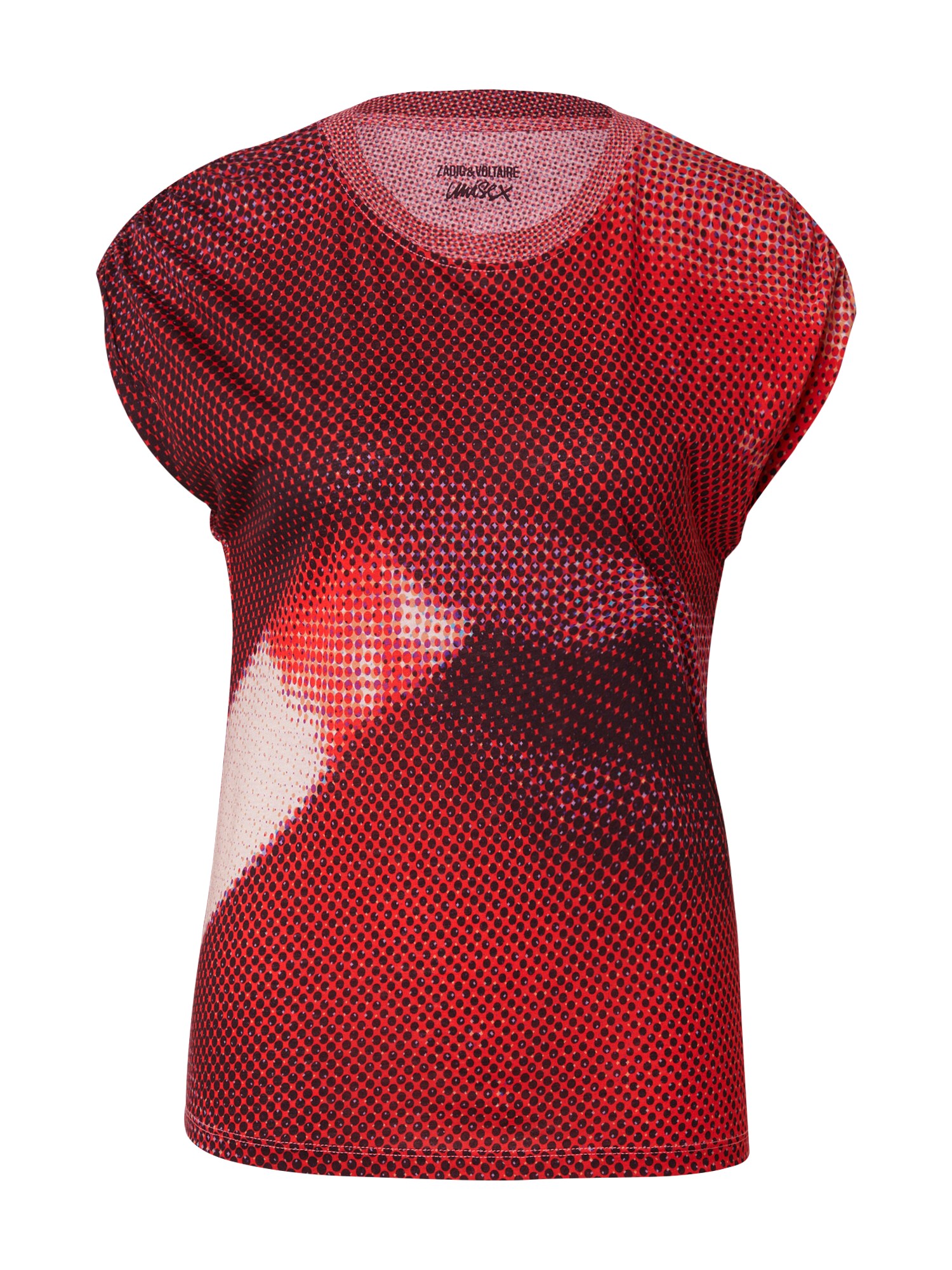 Zadig & Voltaire Tričko 'ADELE BOUCHE'  fialová / červená / vínovo červená / biela