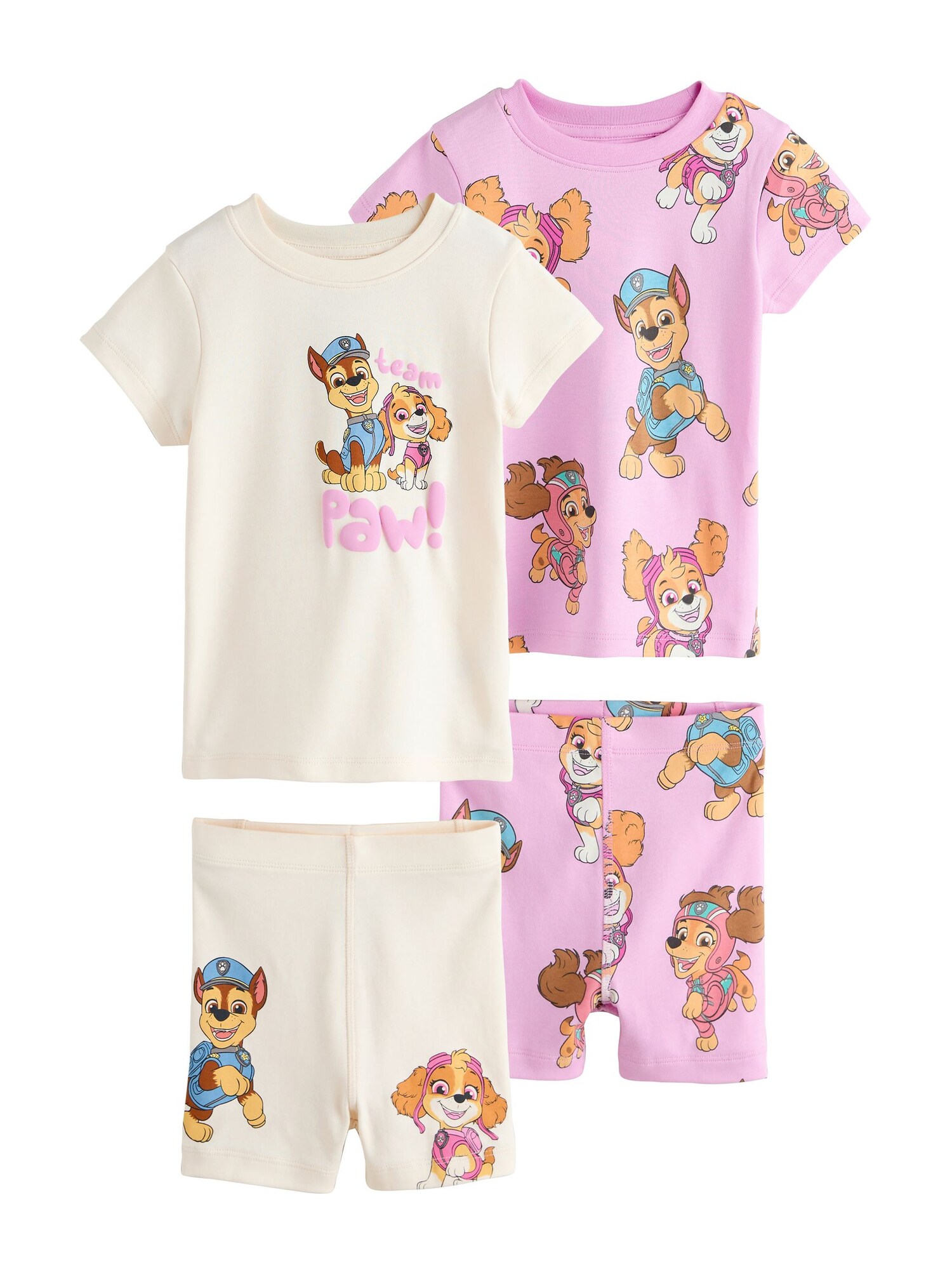 Next Nachtkledij 'Paw Patrol' Chamois / Bruin / Rosa / Wit