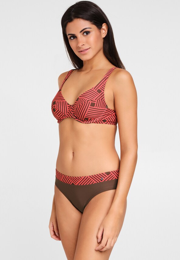 s.Oliver, Bikini, barna & piros, 5 kép a 5 közül