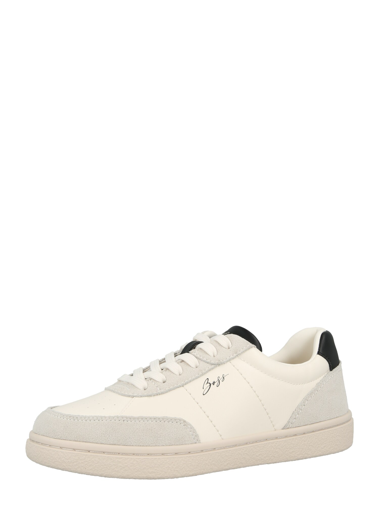 BOSS Sneaker low Everlynn  negru / alb murdar / alb lână