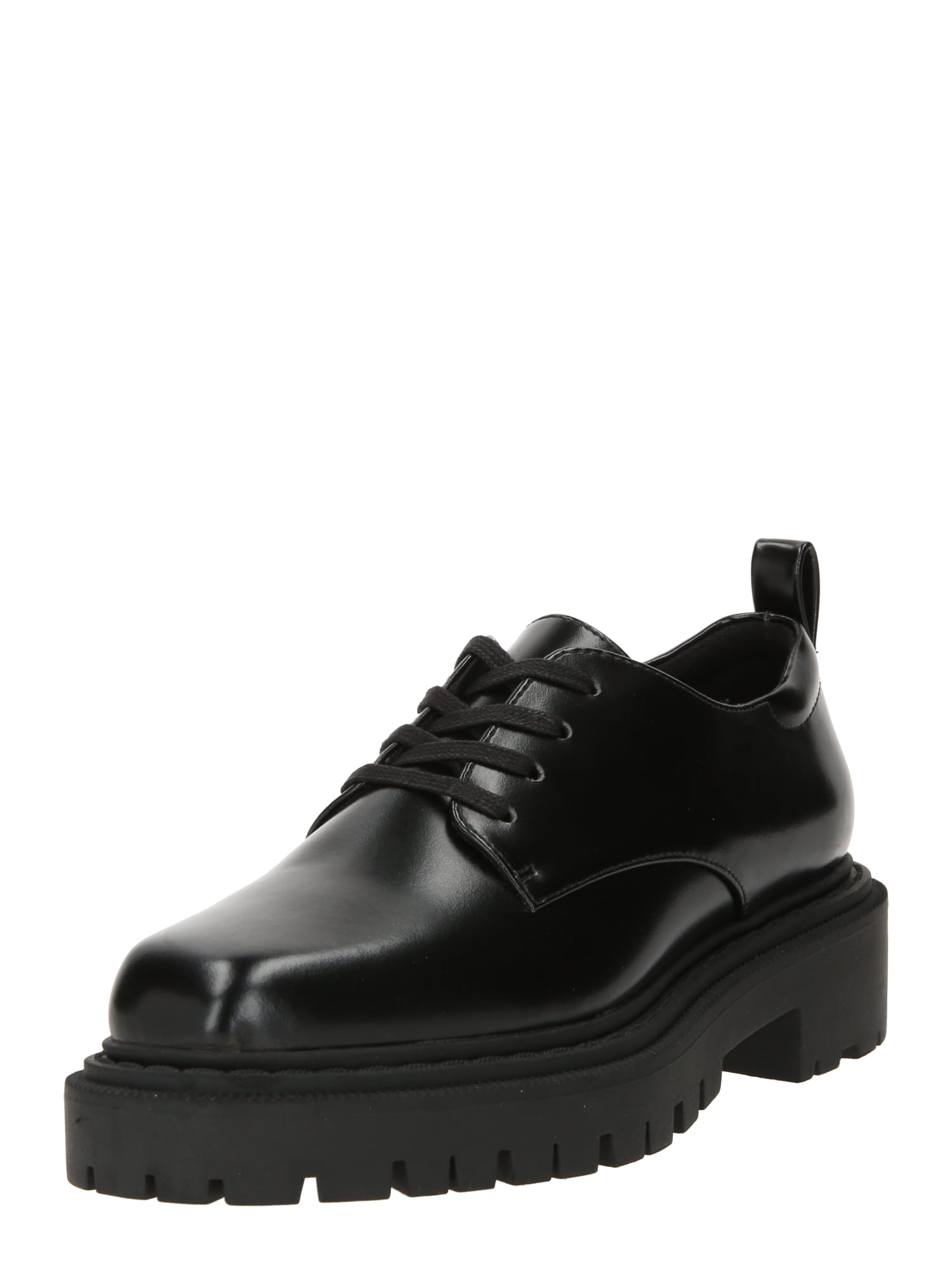 Monki Обувки с връзки  черно