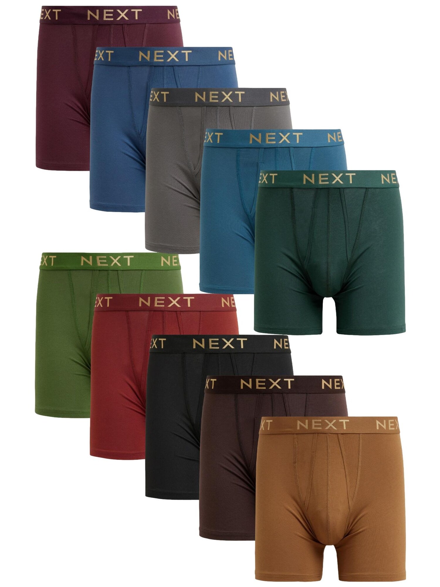 Next Boxeri  albastru / cyan / maro caramel / ciocolatiu / gri / verde / verde pin / roșu / roșu vin / negru