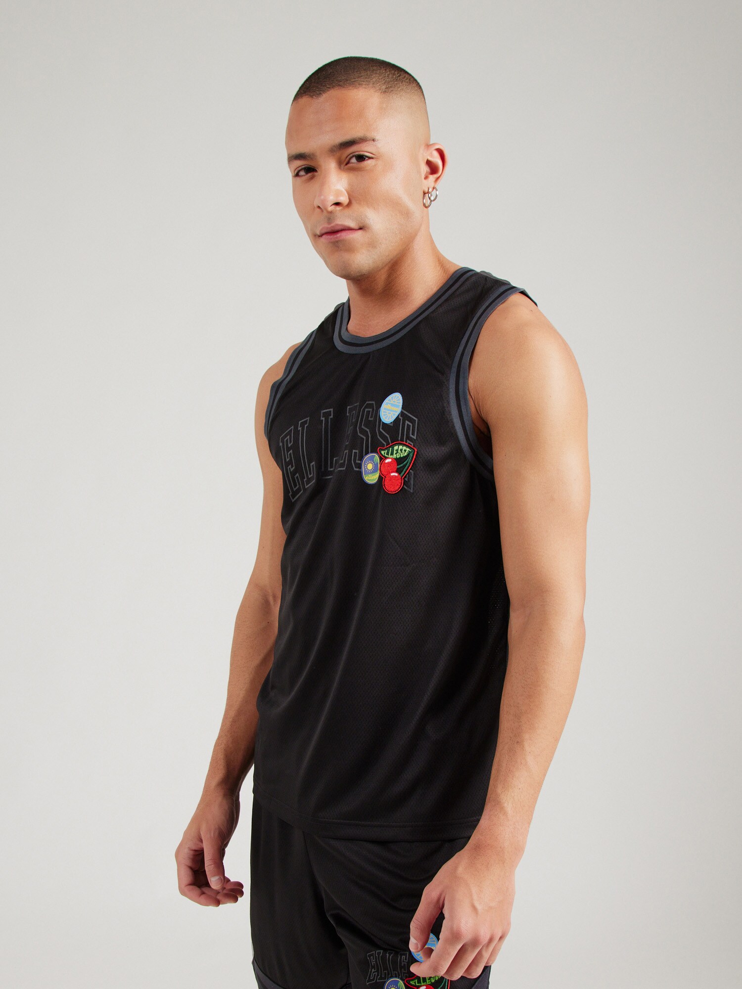 ELLESSE Póló 'BELLIC'  világoskék / zöld / piros / fekete termék 2. képe