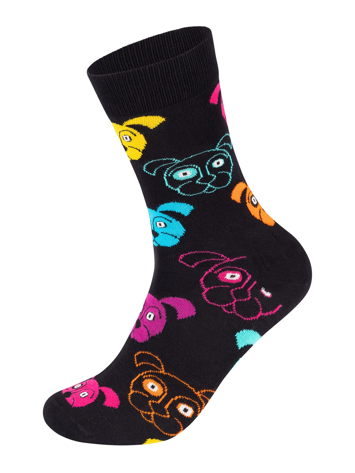 Happy Socks Zokni 'Classic Dog'  tengerészkék / sárga / rózsaszín / fehér termék 2. képe