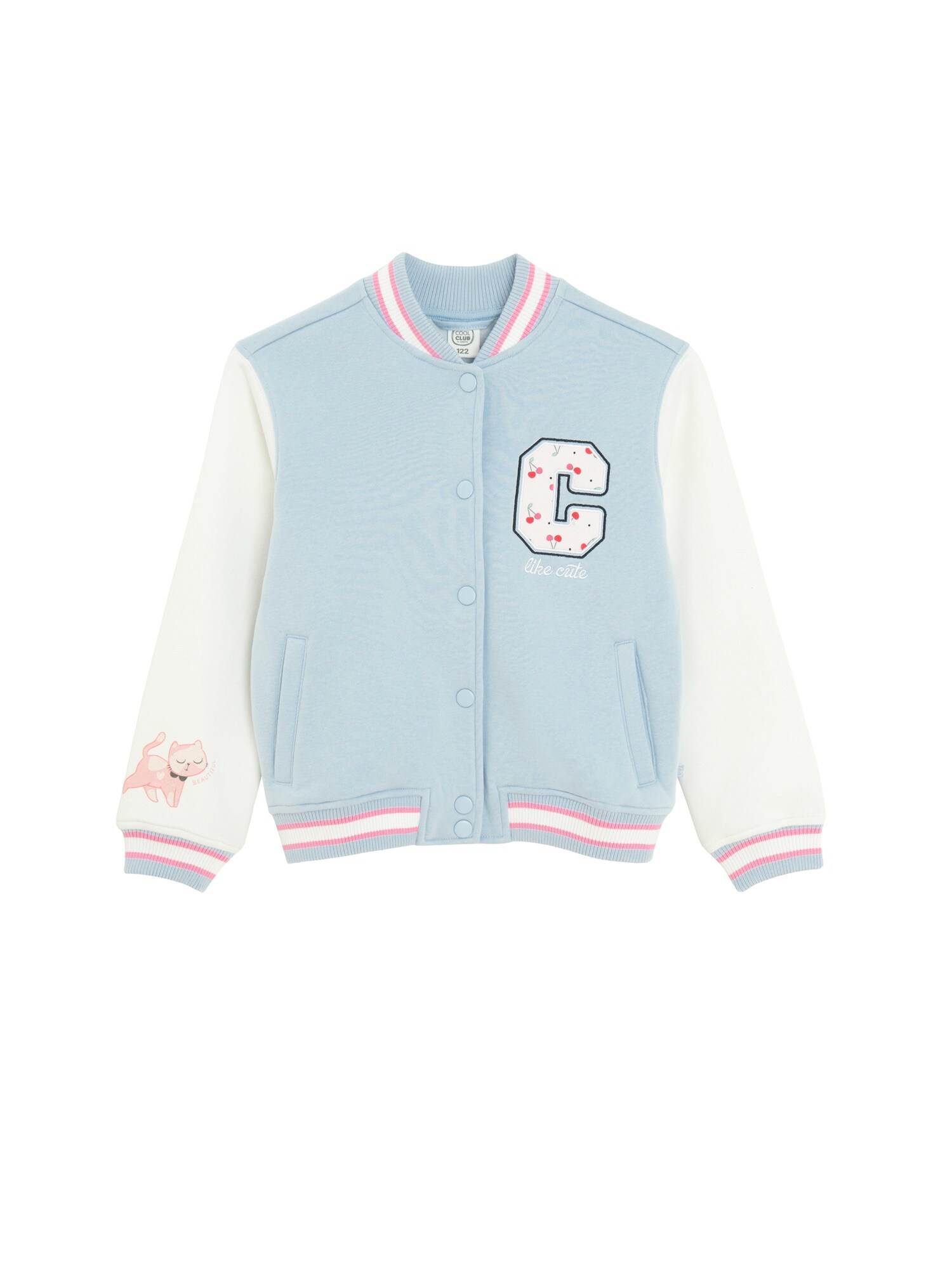 Cool Club Geacă de primăvară-toamnă  albastru pastel / roz / alb