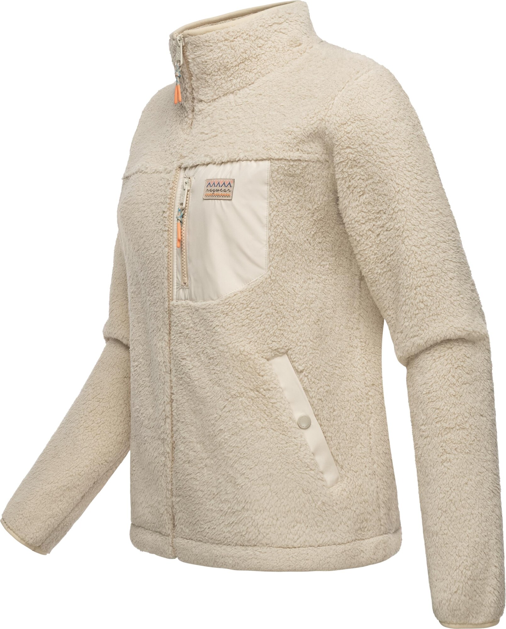 Ragwear Polár dzseki 'Alaris'  bézs / gitt / tengerészkék / narancs termék 2. képe