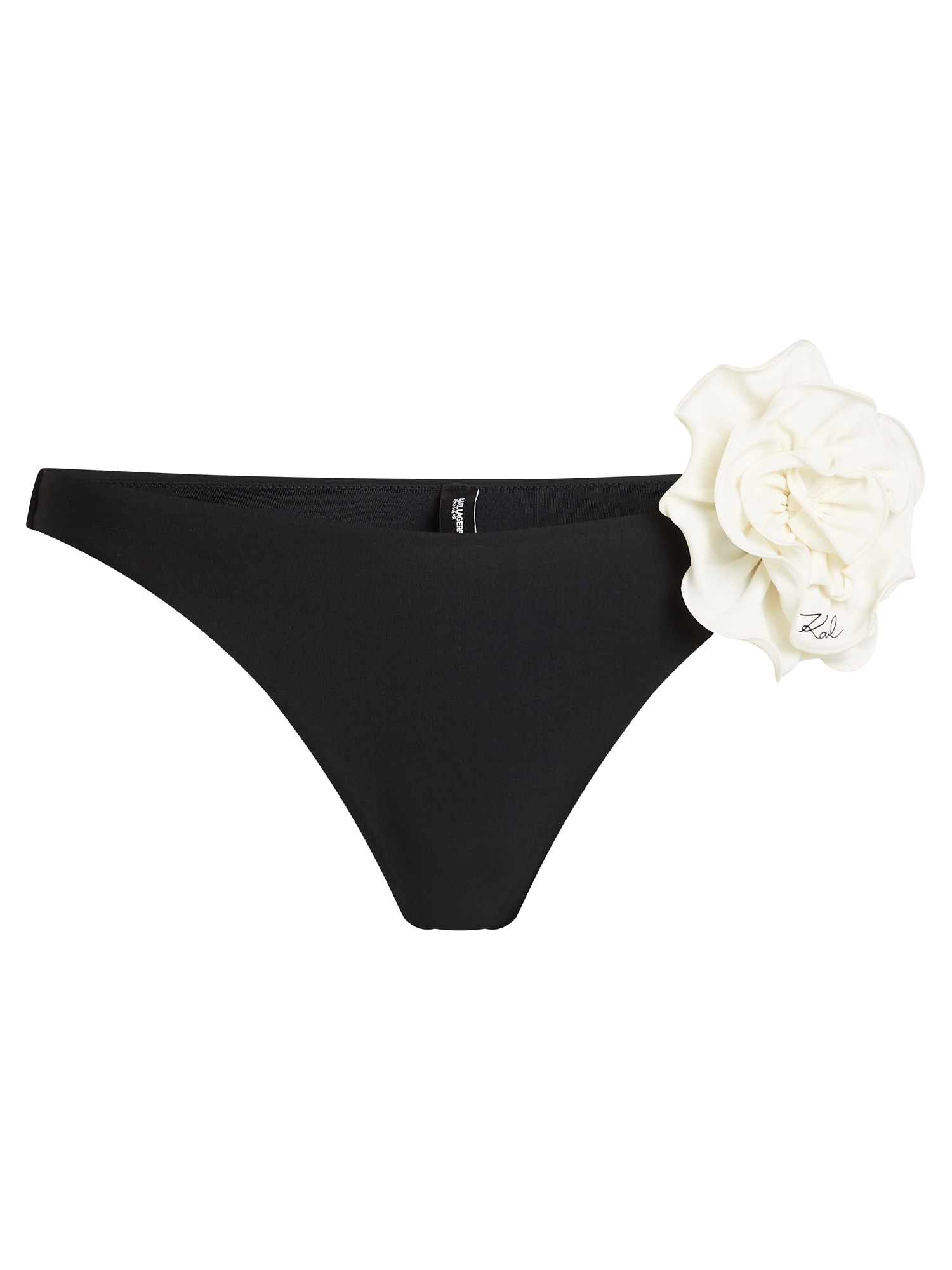 Karl Lagerfeld Slip costum de baie  negru / alb