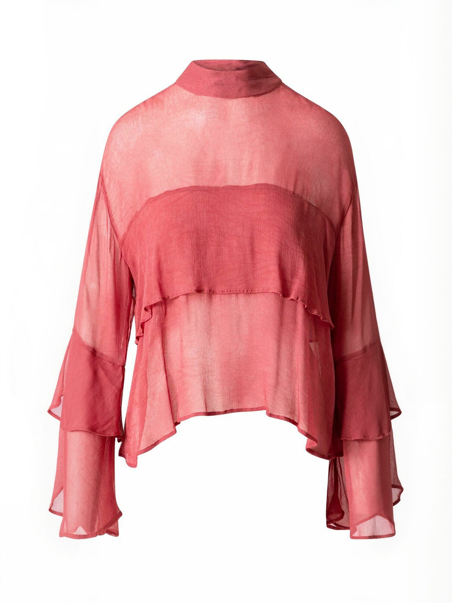 Coster Copenhagen Tricou  Ruffles  roz pal