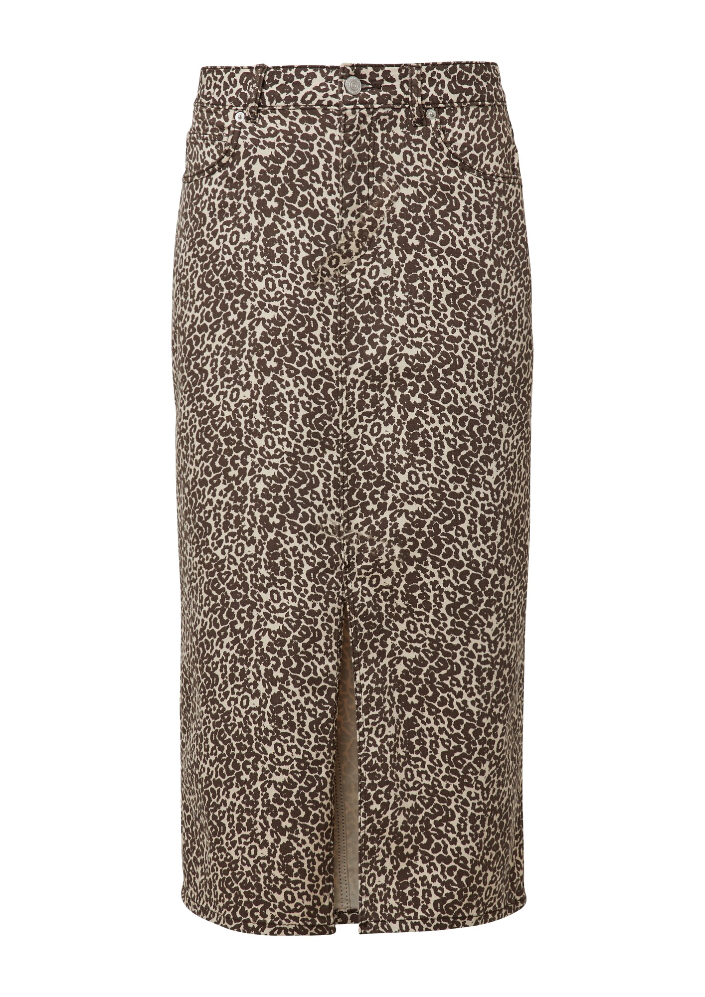 Comma Casual Identity Rok Beige / Bruin / Wit