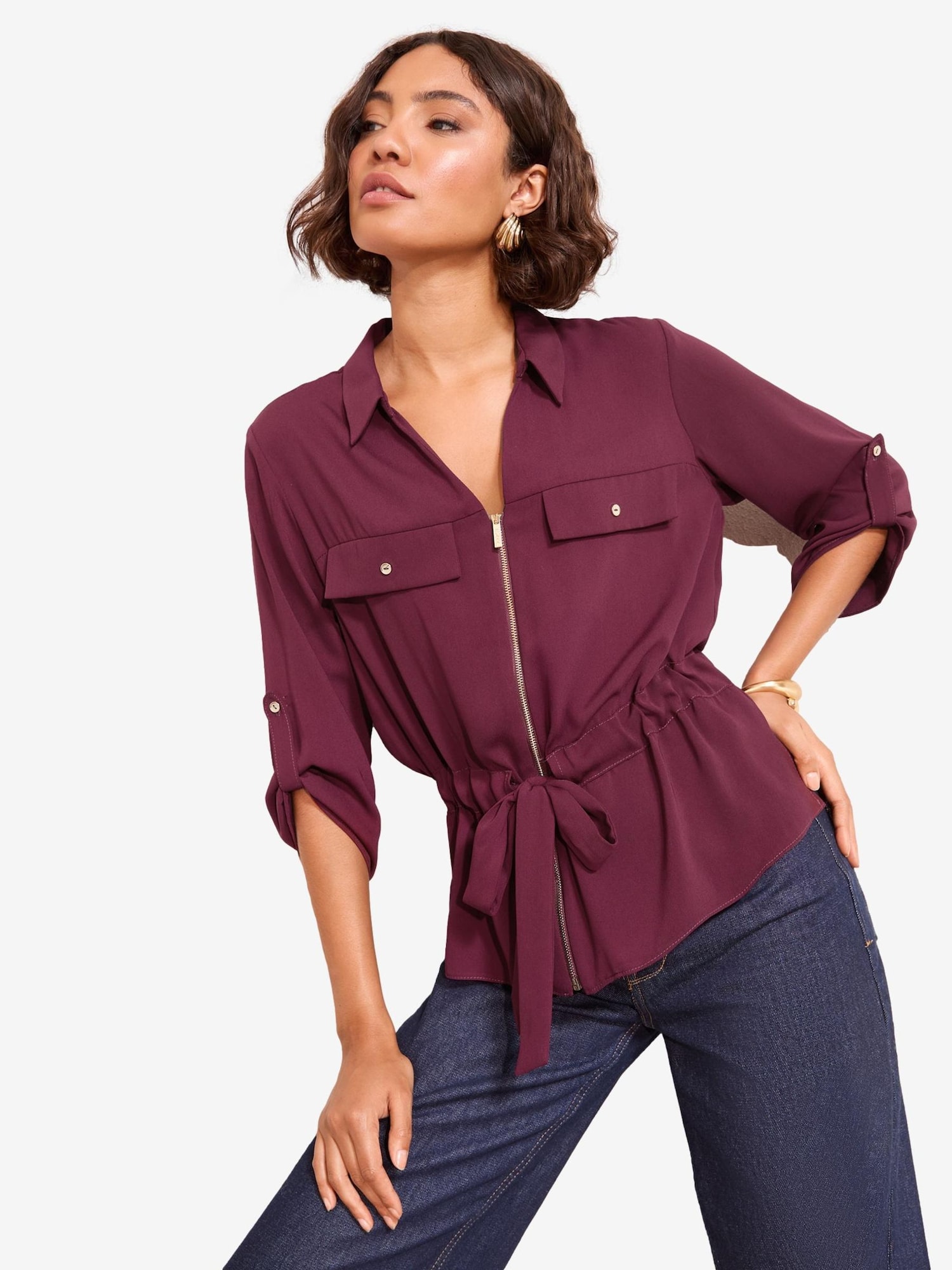 Friends Like These Bluză  roșu burgundy