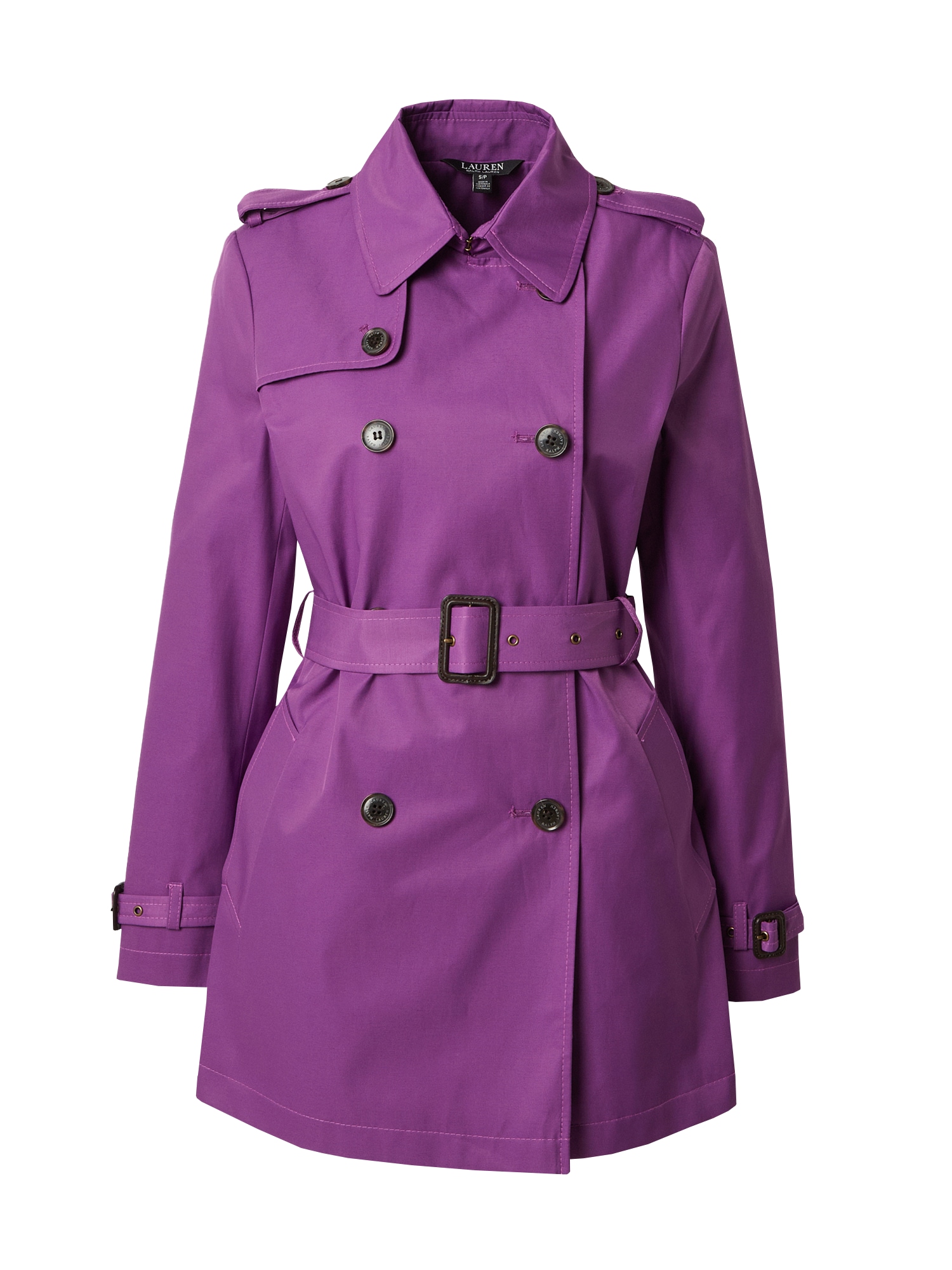 Lauren Ralph Lauren Demisezoninis paltas purpurinė / juoda