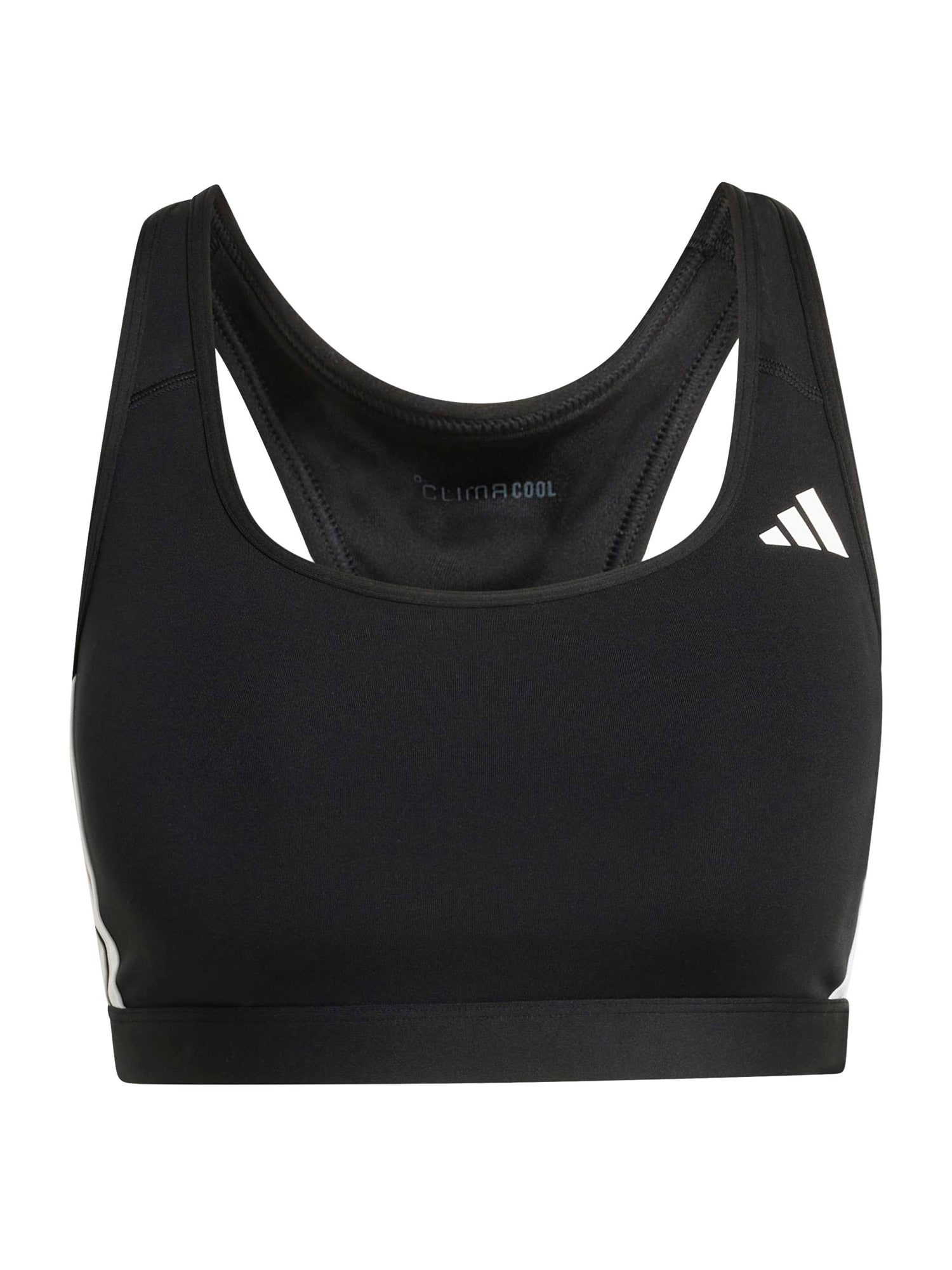 ADIDAS PERFORMANCE Sutien sport  negru / alb