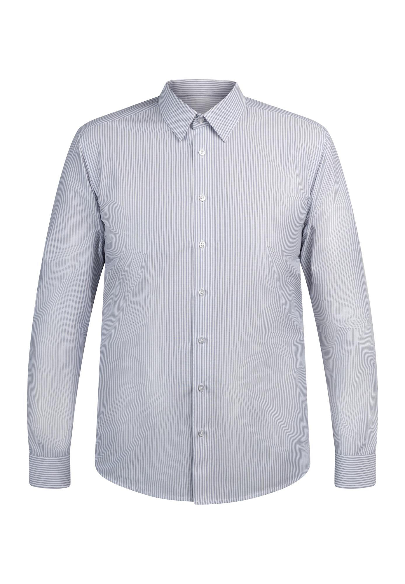 DreiMaster Klassik Dalykinio stiliaus marškiniai melsvai pilka / balta