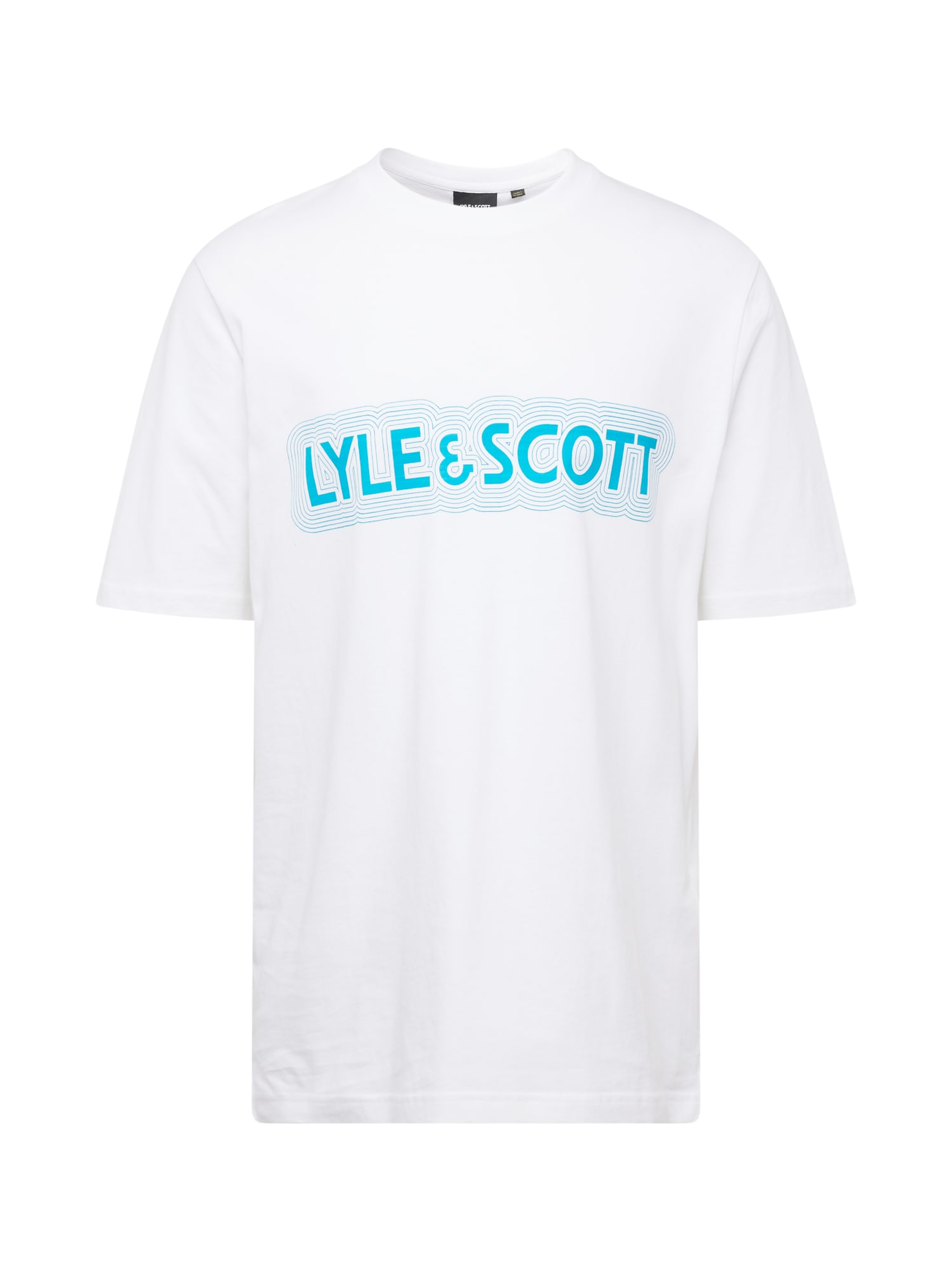 Lyle & Scott Póló  azúr / fehér