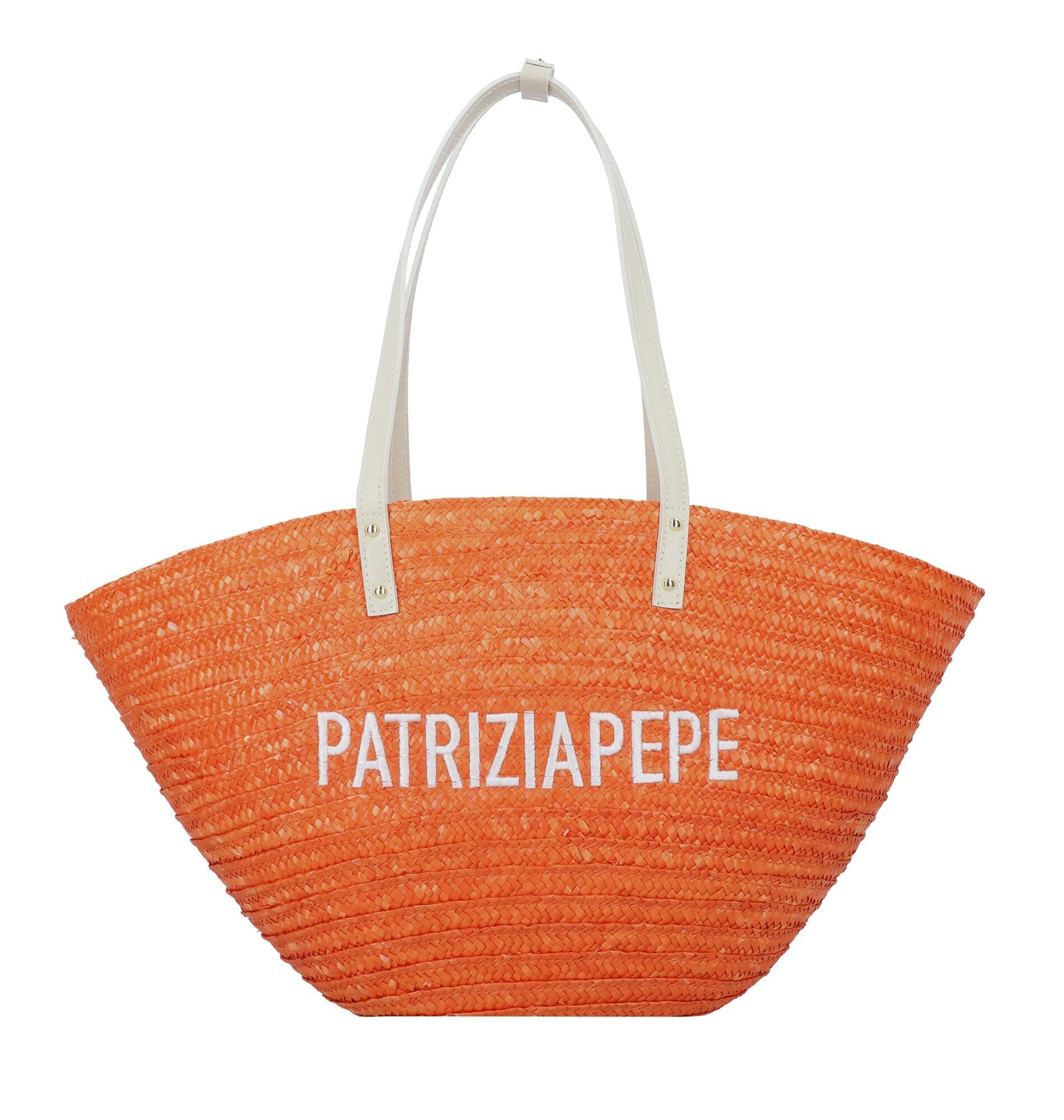 Patrizia Pepe Shopper Oranje / Wit