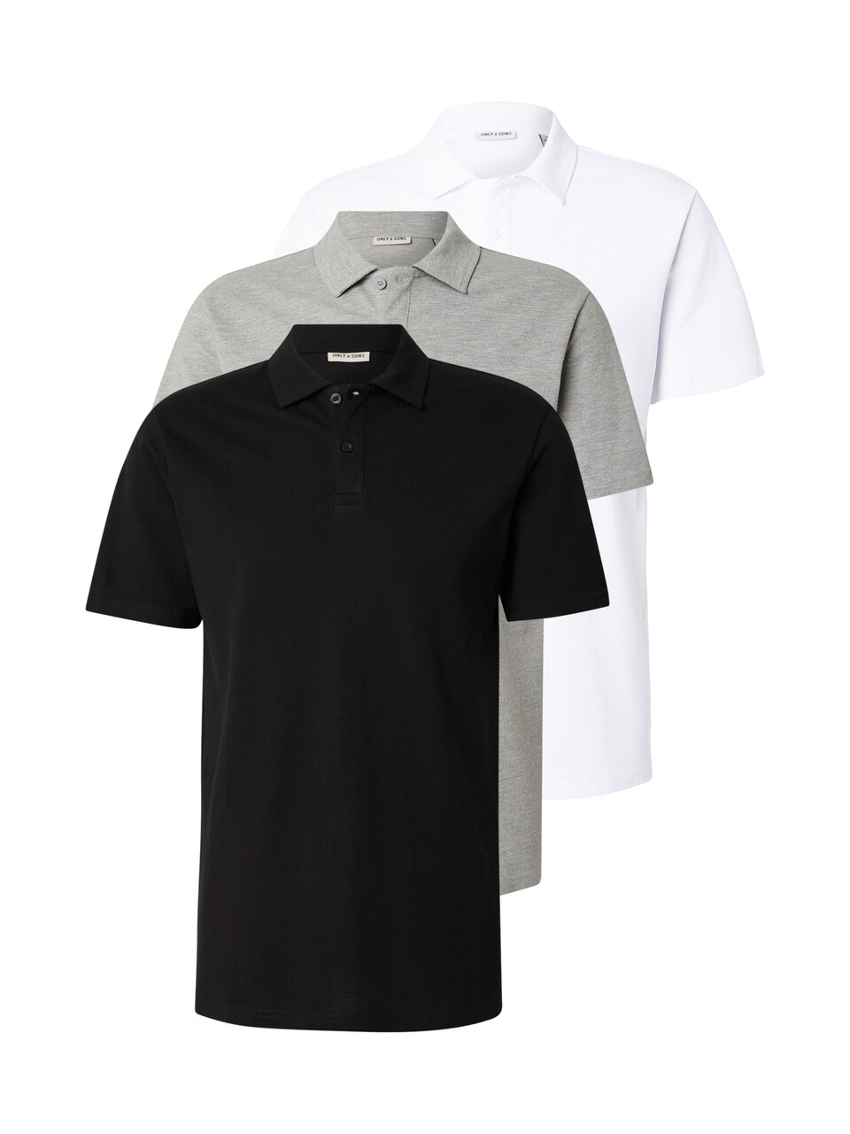 T-shirt 'ONSGORDON' gråmelerad / svart
