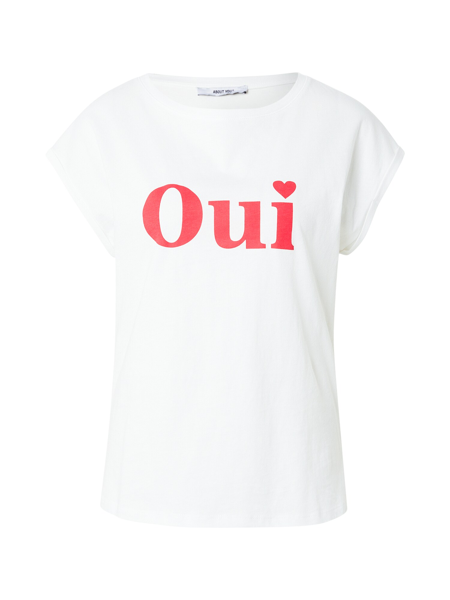 ABOUT YOU Tricou Fanny  roșu / alb