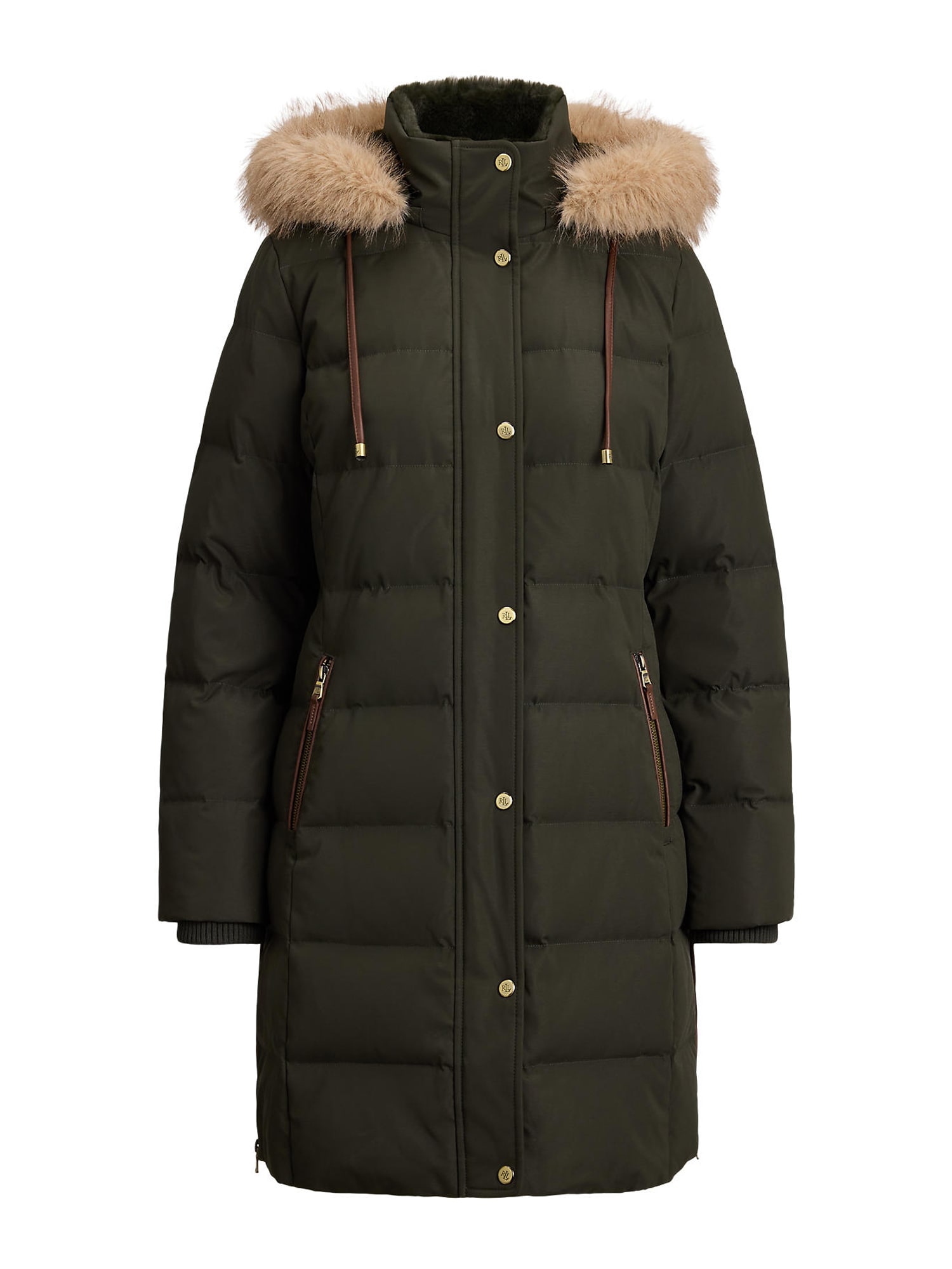 Lauren Ralph Lauren Palton de iarnă verde închis
