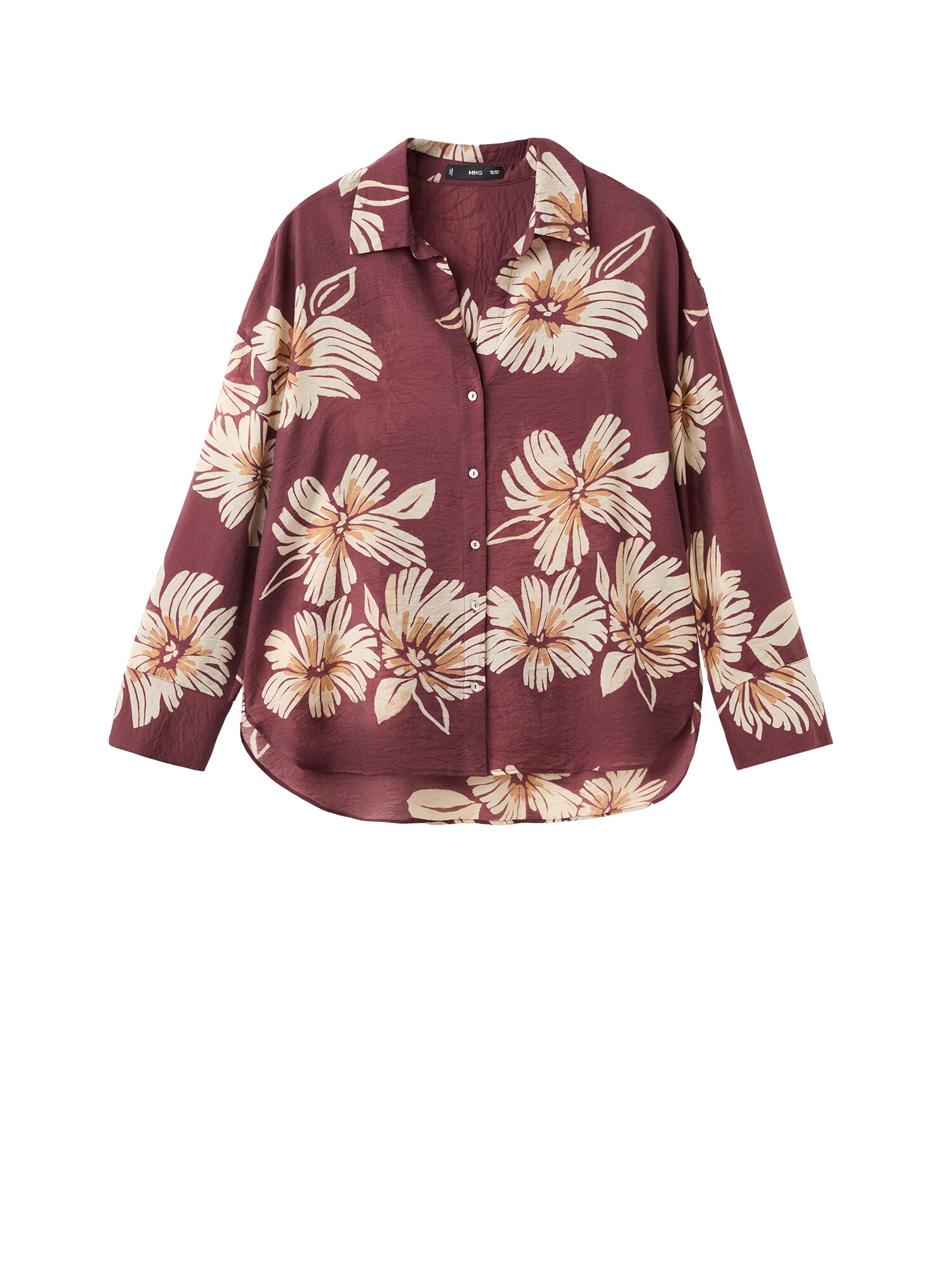 MANGO Bluza 'SAKE'  boja pijeska / višnja / bordo