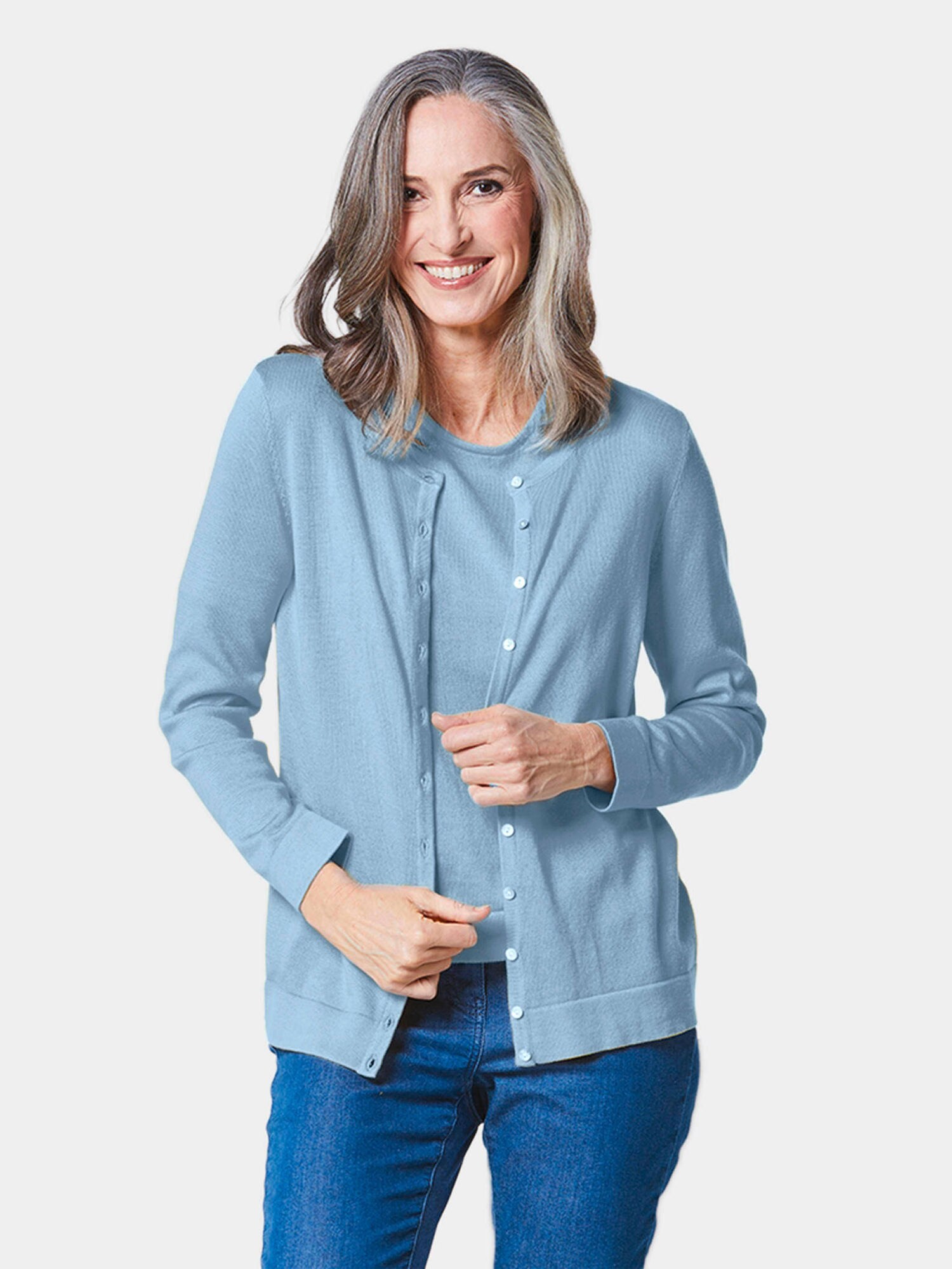 Thumbnail - Goldner Strickjacke