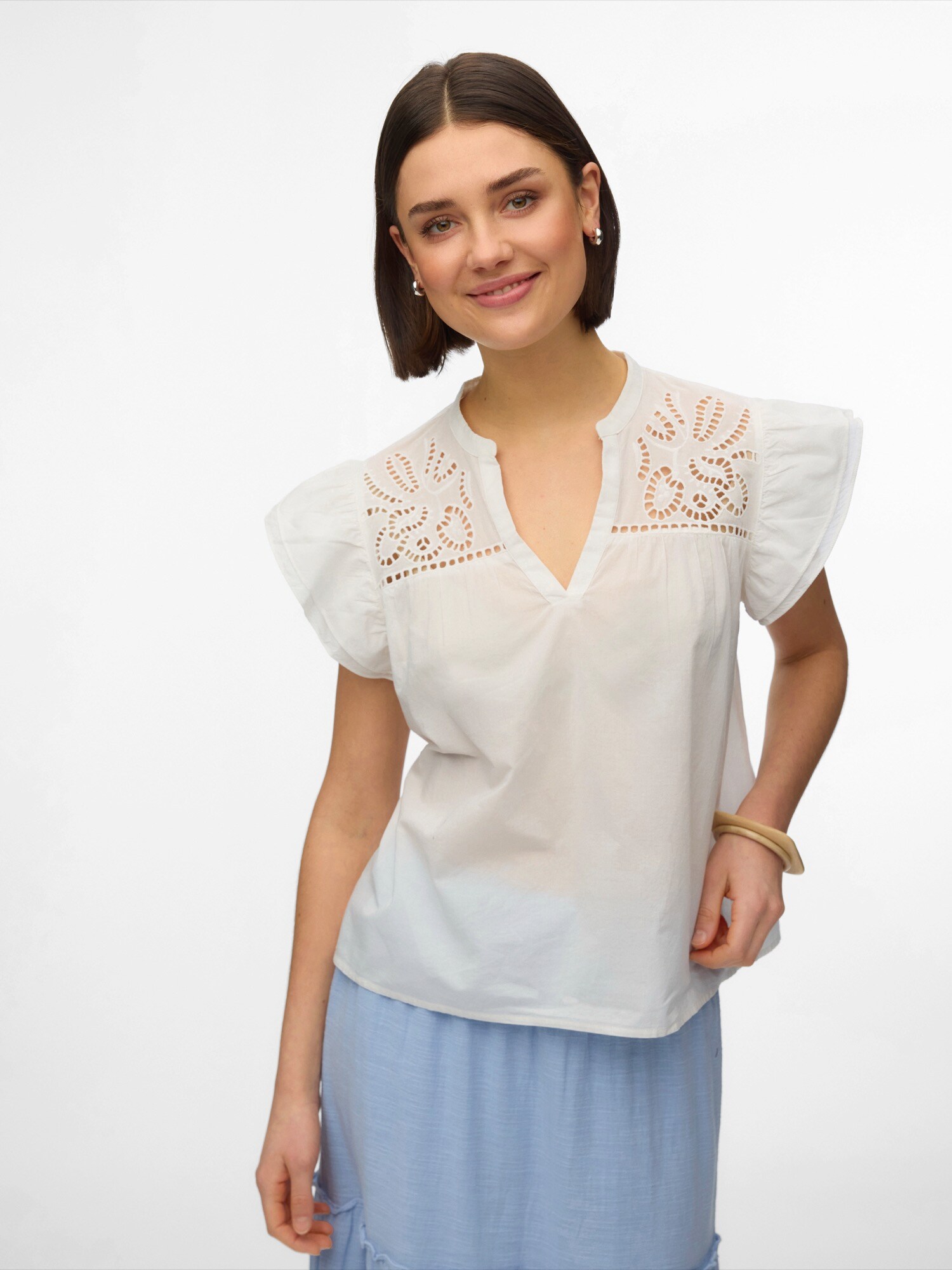 VERO MODA Blúzka 'VMLine'  biela (obrázok 2)