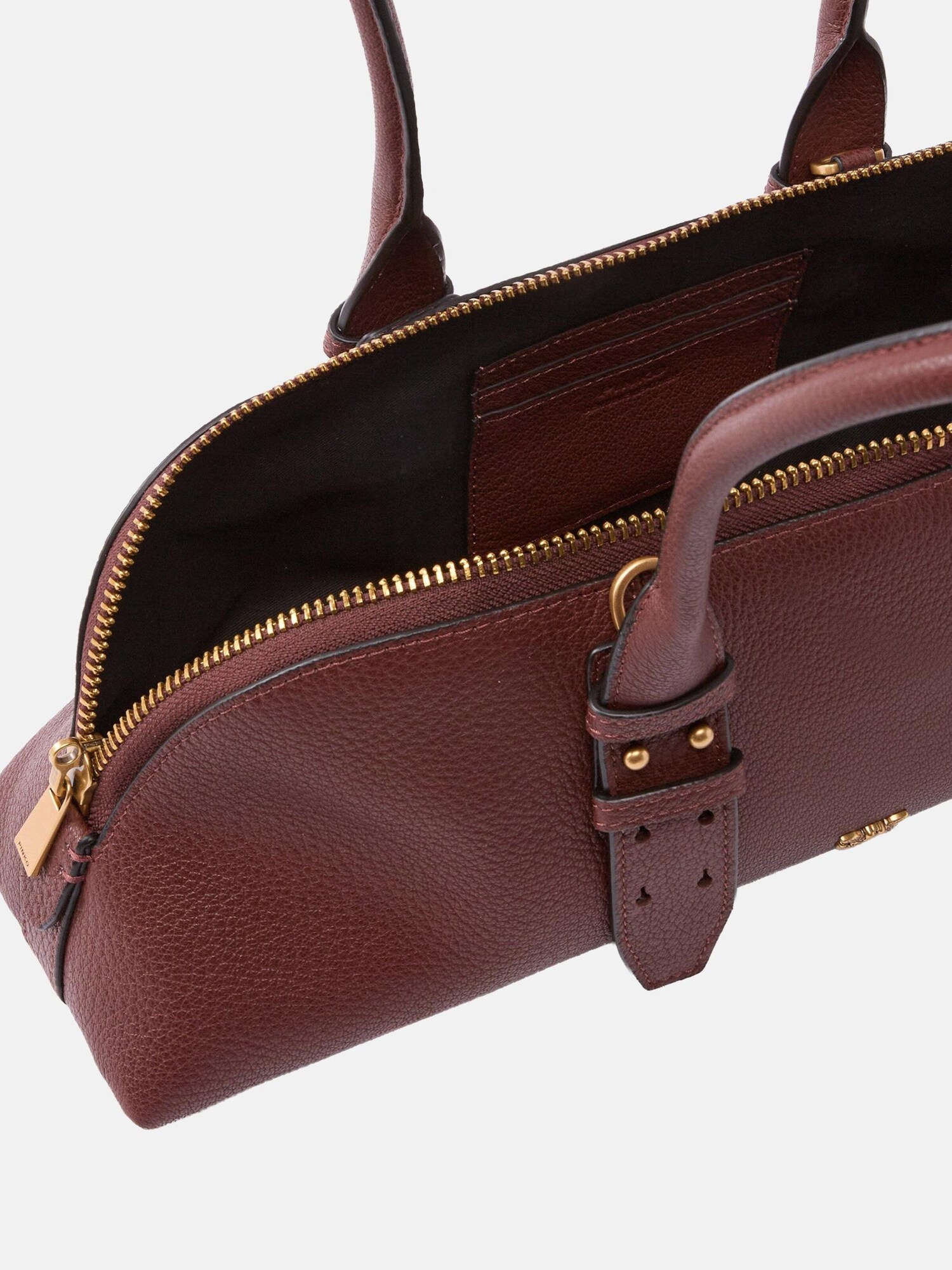 PINKO Bolso de mano 'PINKO BOWLING HORIZONTAL BIG SHEEP BIG GRAIN BORSA'  burdeos