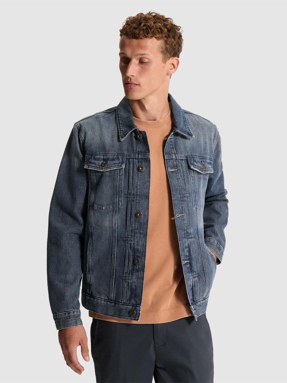 Övergångsjacka 'Trucker denim jacket'
