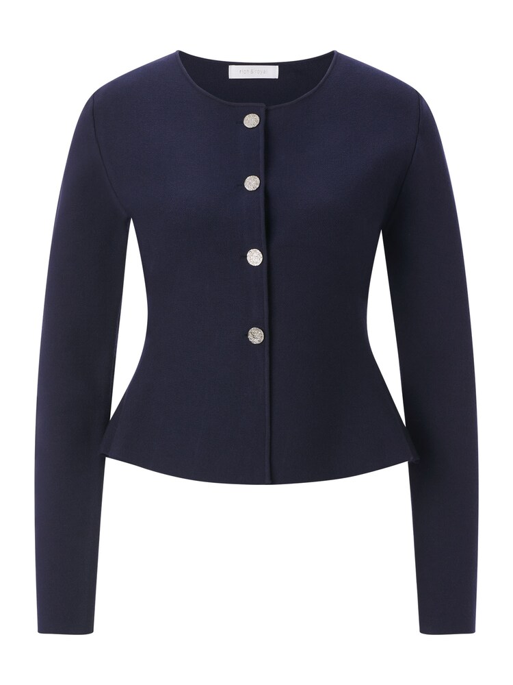 Rich & Royal Strickjacke Damen Größe XL dunkelblau