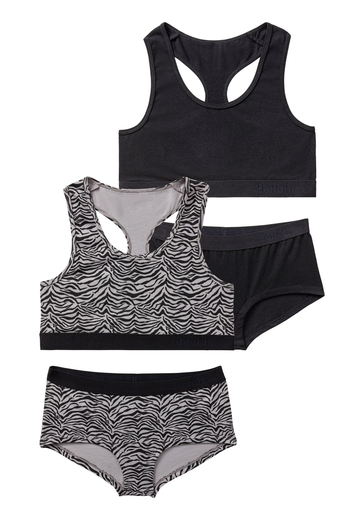 LASCANA Seturi de lenjerie  gri deschis / negru